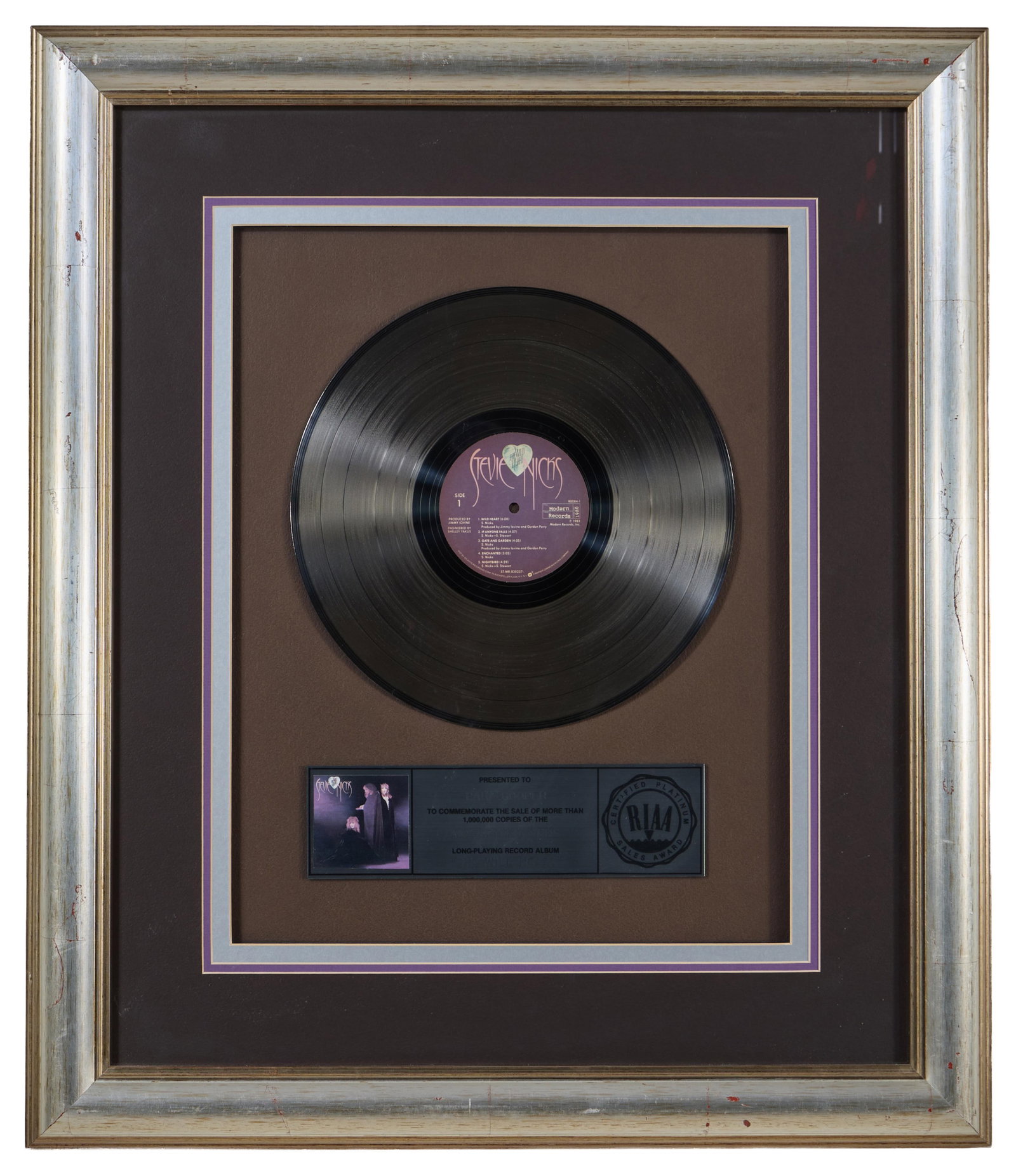 Stevie Nicks "Wild Heart" Sales Memorabilia, Overall- H.- 29 1/4 in., W.- 31 3/4 in. (1 of 4)