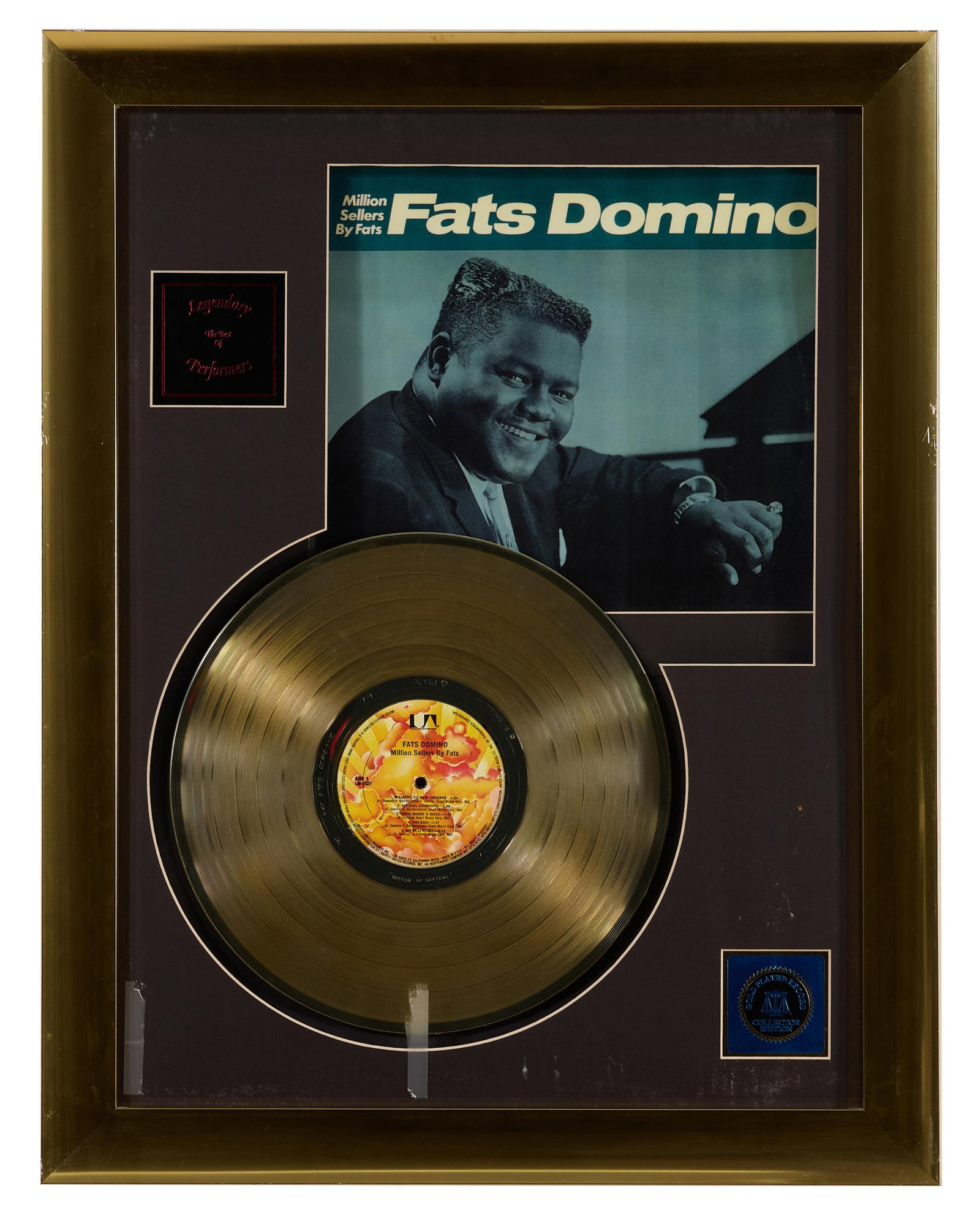 Fats Domino "Million Sellers" Memorabilia, Overall- H.- 27 in., W.- 21 in. (1 of 6)