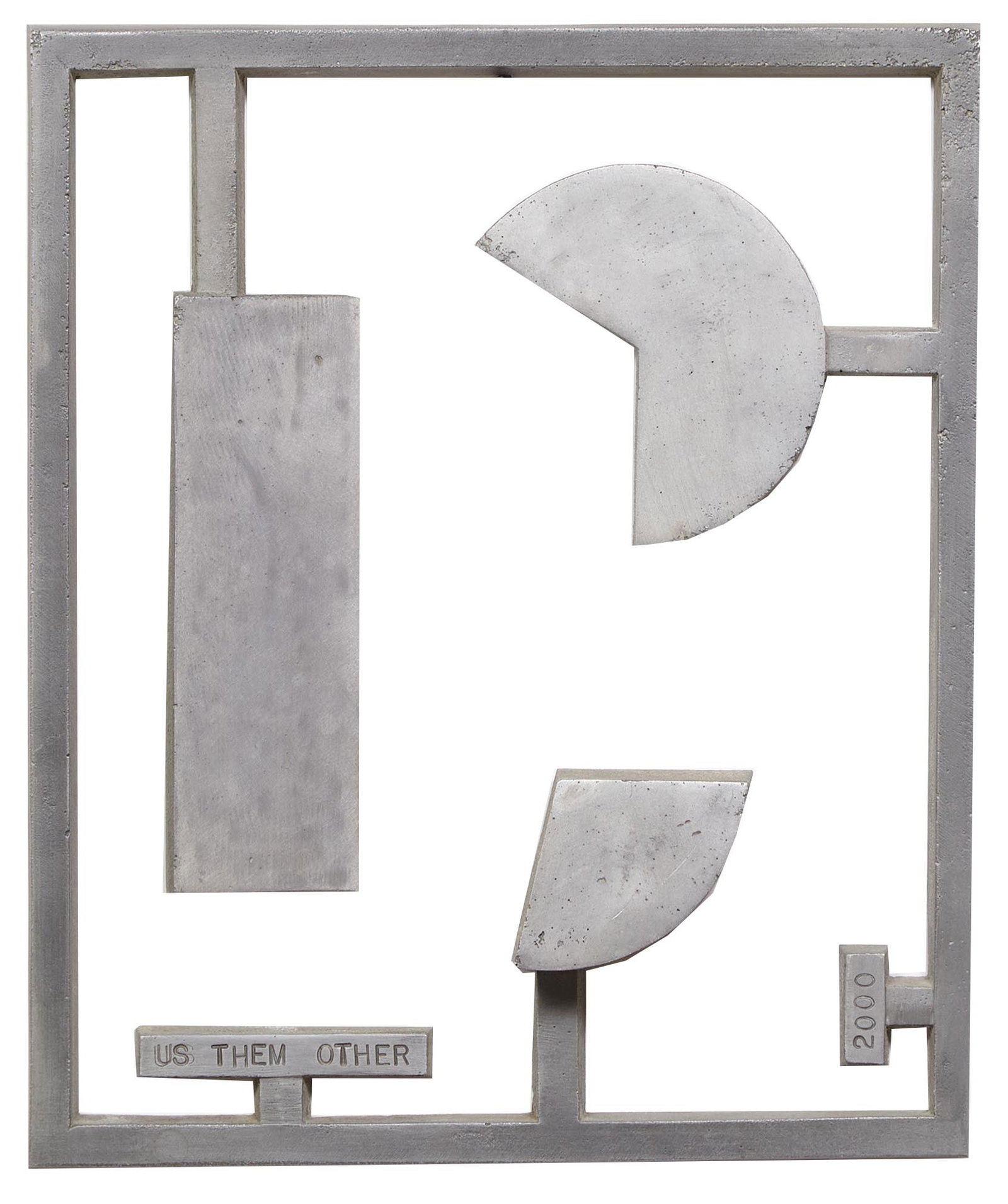 Christopher Saucedo (New Orleans/New York, b. 1960), "Us, Them, The Other," 2000, H.- 12 1/4 in., (1 of 3)