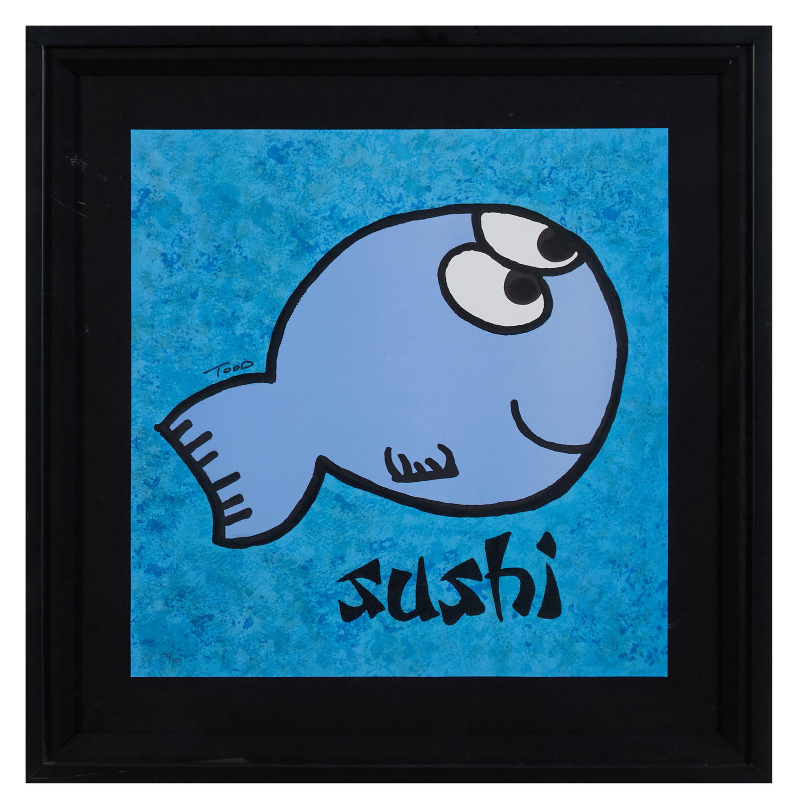Todd Harris Goldman (American/Florida, b. 1969), "Sushi," H.- 21 1/2 in., W. 21 in., Framed- H.- 30 (1 of 6)