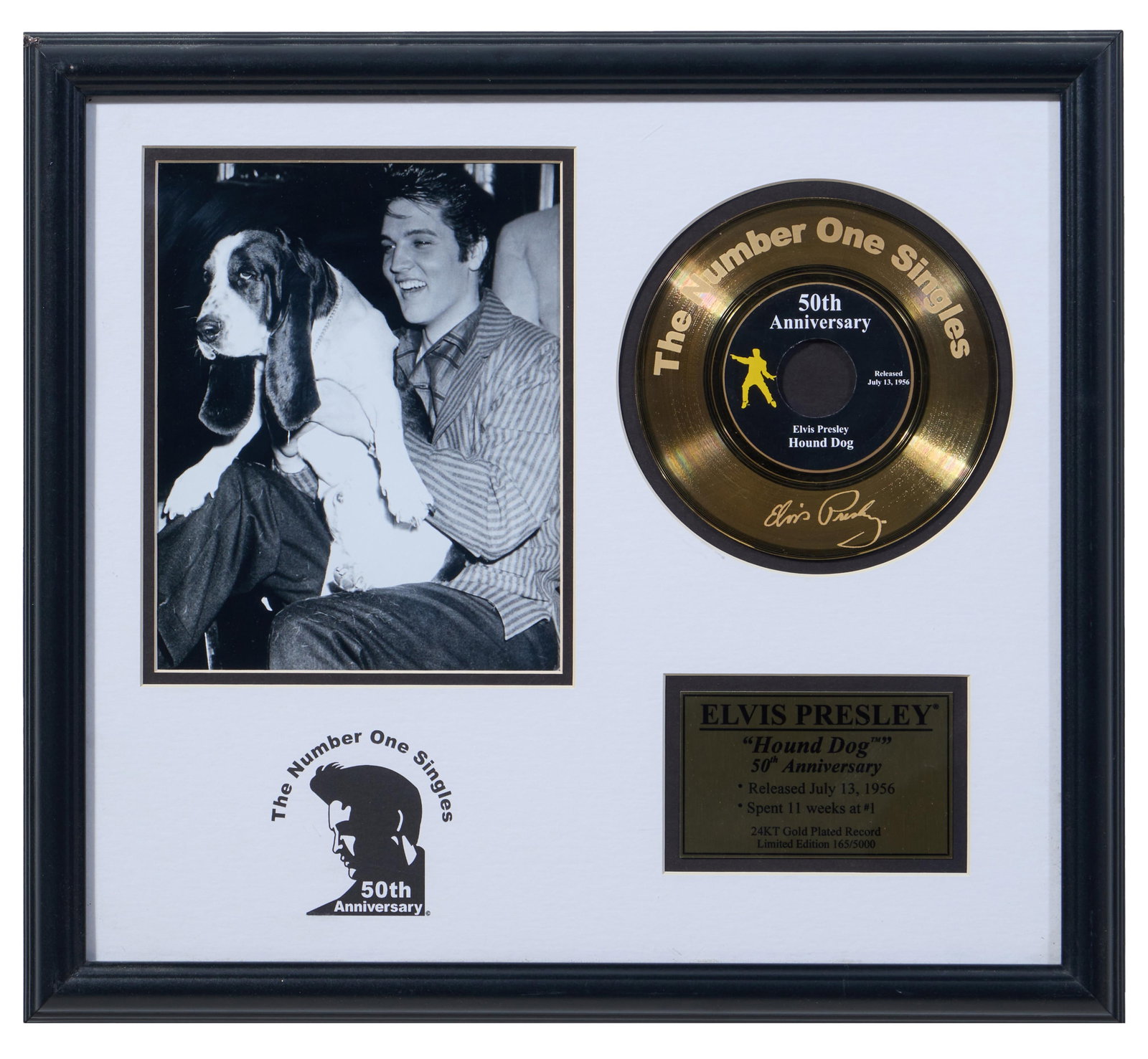Elvis Presley "Hound Dog" 50th Anniversary Autographed Memorabilia, Overall- H.- 18 3/4 in., W.- 21 (1 of 7)
