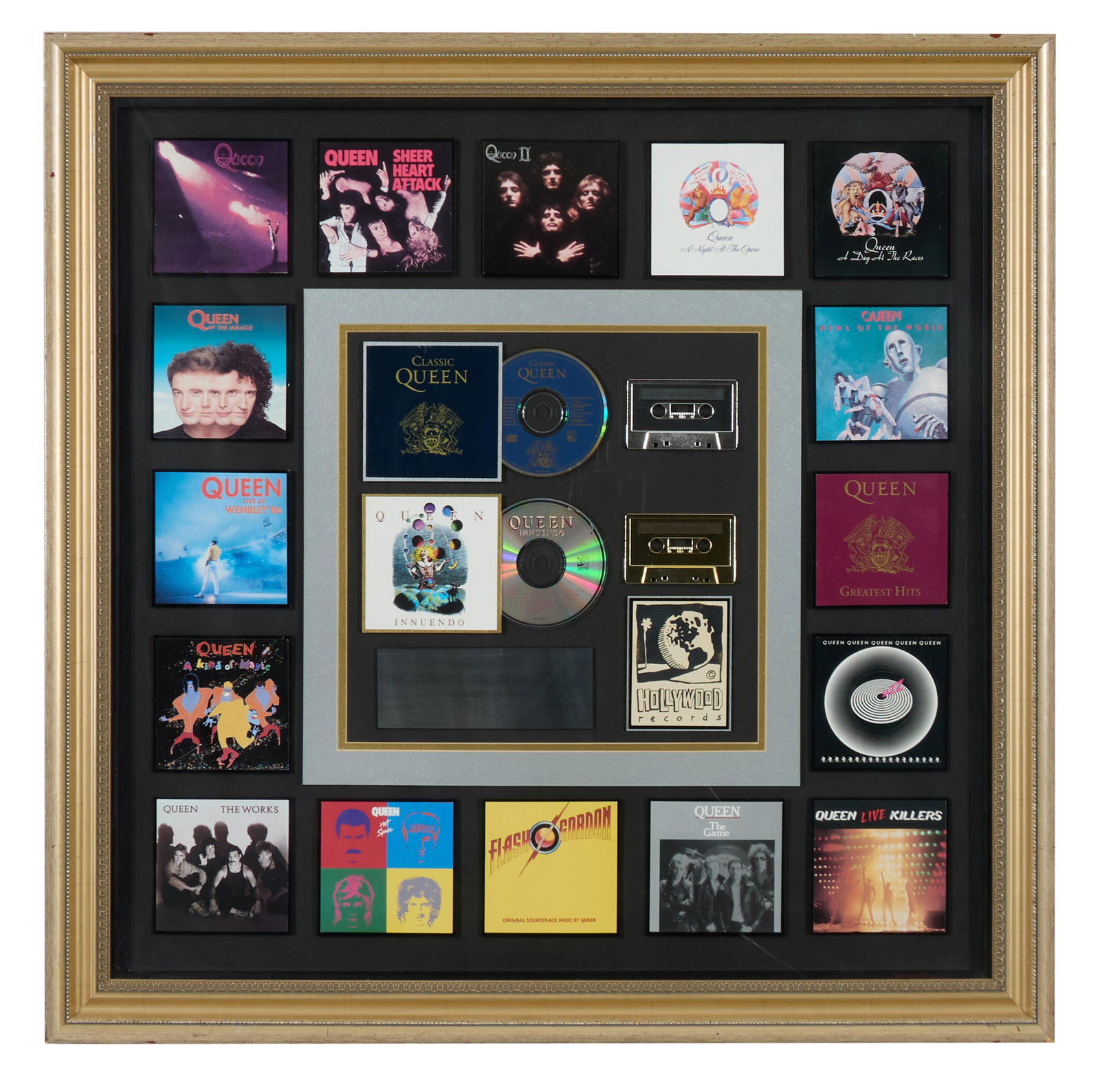 Queen Album Memorabilia, Overall- H.- 35 3/4 in., W.- 35 3/4 in. (1 of 6)
