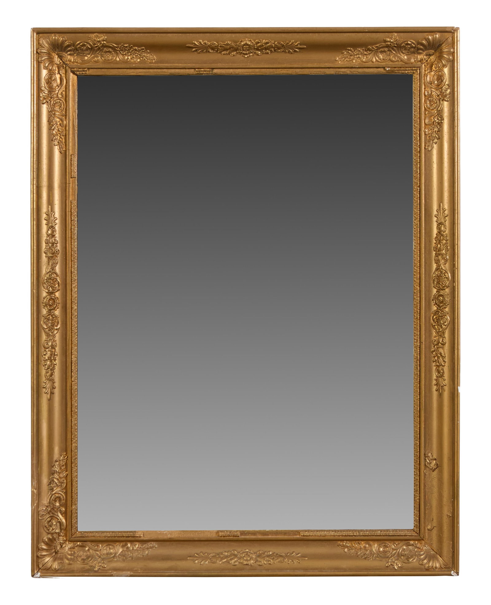 French Louis XVI Style Overmantel Mirror, mid 19th c., H.- 31 5/8 in., W.- 24 5/8 in. (1 of 1)