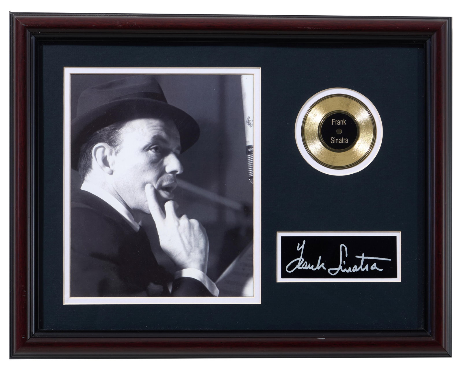 Frank Sinatra Autographed Memorabilia, Overall- H.- 18 in., W.- 14 in. (1 of 4)