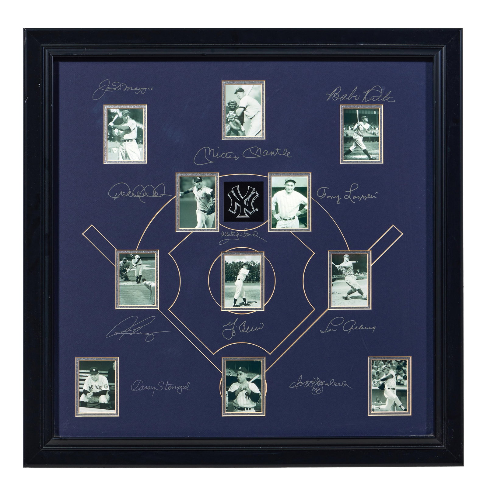 New York Yankies Autographed Baseball Memorabilia, Overall- H.- 27 3/4 in., W.- 27 1/2 in. (1 of 3)