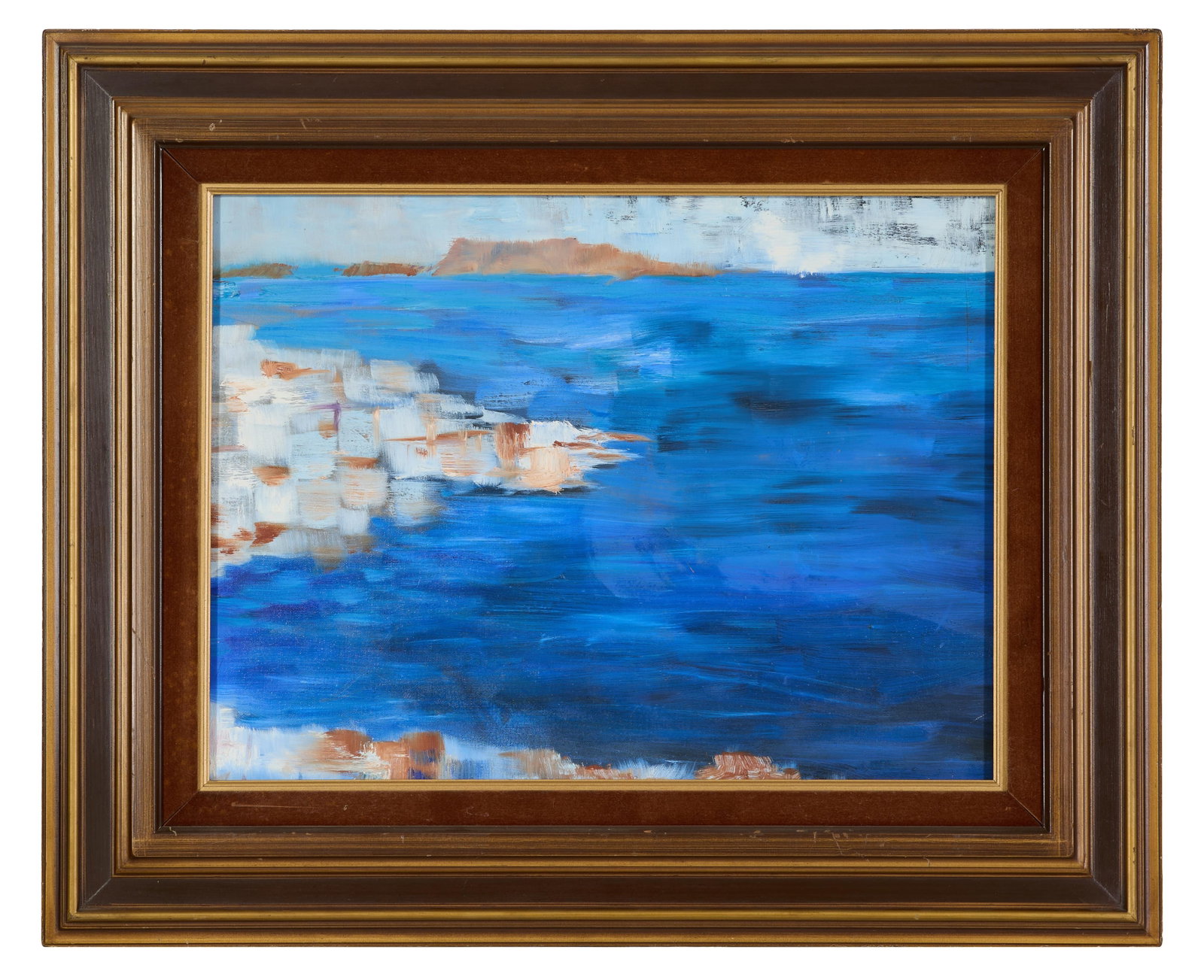 Robert G. Coghill (American/Texas, b. 1946), "Coastal Seascape," H.- 20 in., W.- 26 in., Framed- H.- (1 of 3)