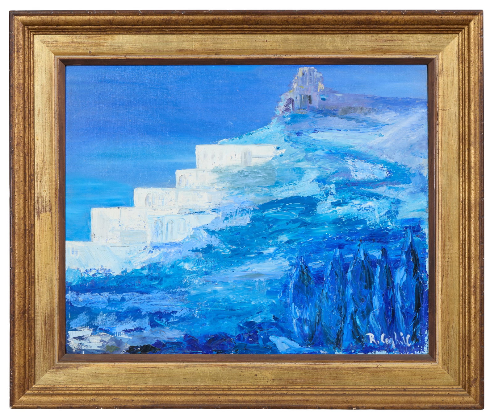 Robert G. Coghill (American/Texas, b. 1946), "Patmos Mountain [sic] (Greek Island)," H.- 24 in., W.- (1 of 5)
