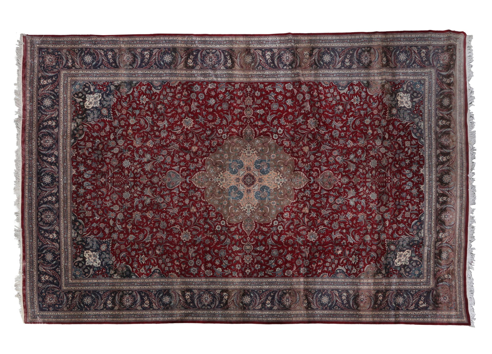Persian Kashan Carpet, 11' 11 x 18' 8. (1 of 6)