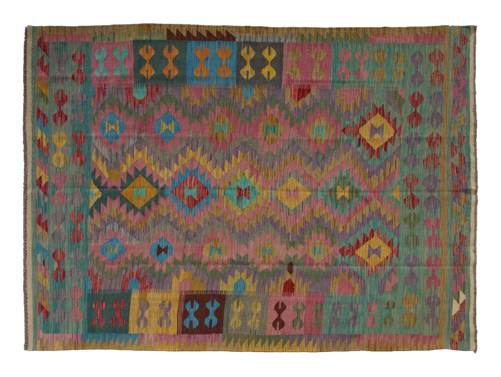 Turkish Kilim Carpet, 6' x 8' 5. (1 of 2)