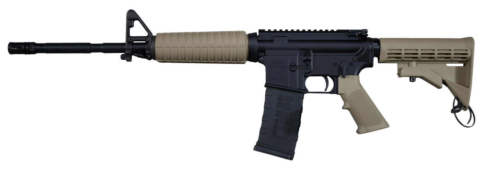 Palmetto State Armory PA-15 Multi Rifle, L.- Barrel- 16 in., Overall- 32 in.: Palmetto State Armory PA-15 Multi Rifle, serial #SCB327642, 5.56, with flash suppressor, military front sight & no rear sight for the Picatinny rail, 16 inch barrel, 17 1/2 in with flash suppressor, o
