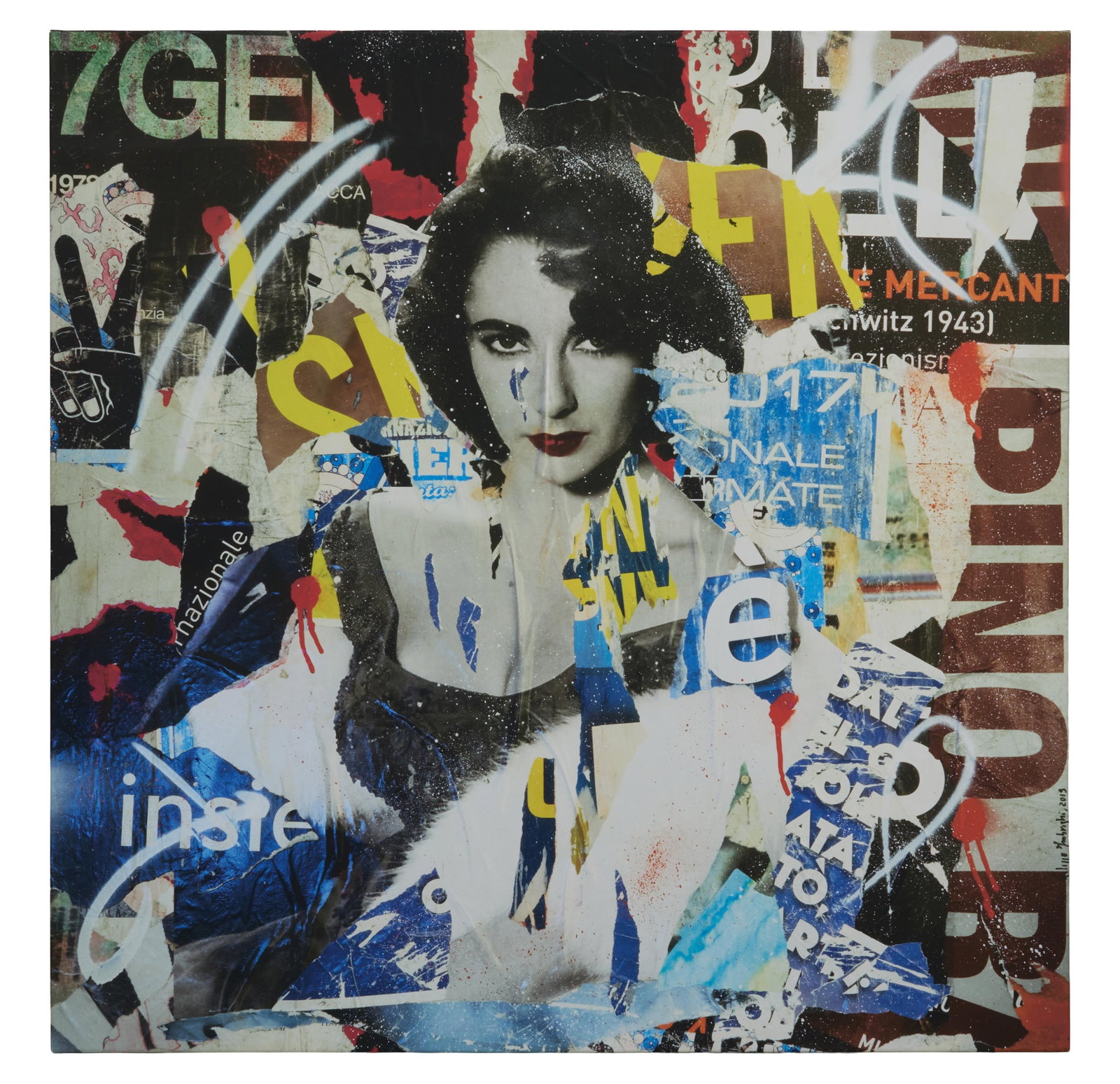 Filippo Imbrighi (Italian, b. 1975), Elizabeth Taylor- "Take it with a Pinch of Salt," 2019, H.- 56 (1 of 4)