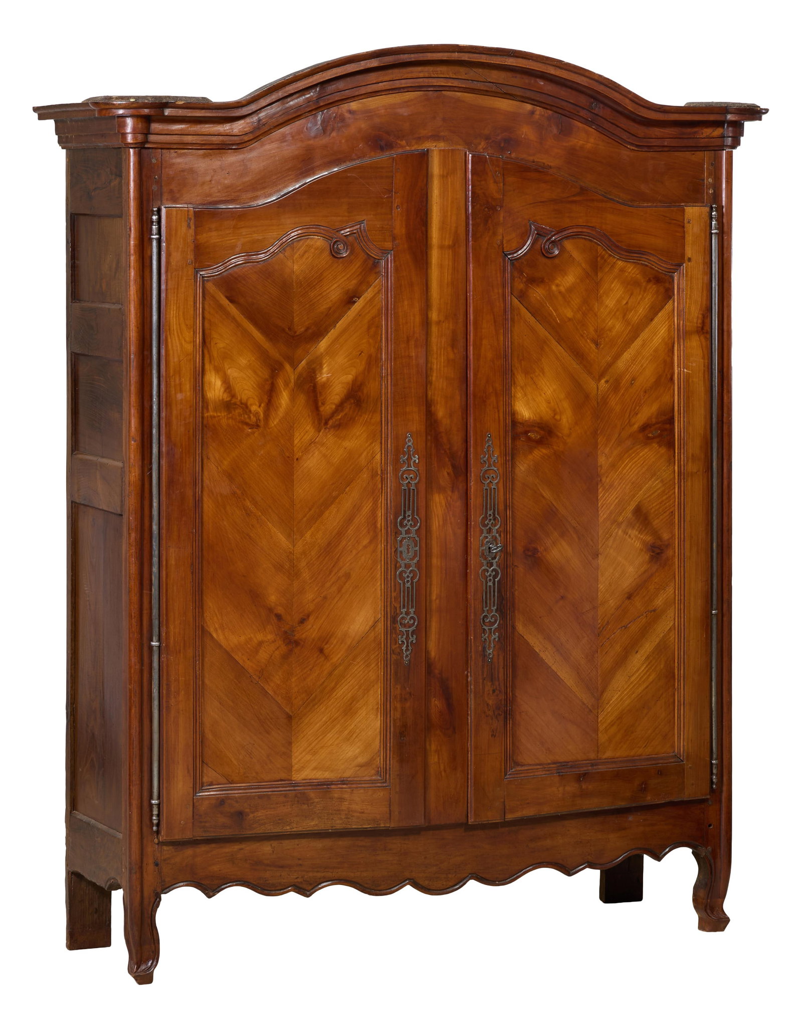 French Louis XV Style Walnut Armoire, mid 19th c., H.- 78 in., W.- 62 1/2 in., D.- 21 in. (1 of 1)