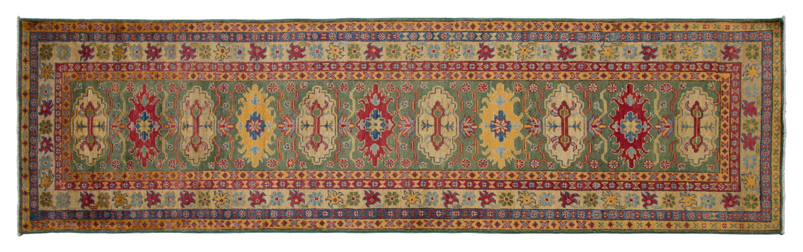 Uzbek Kazak Runner, 2' 8 x 9' 7. (1 of 2)