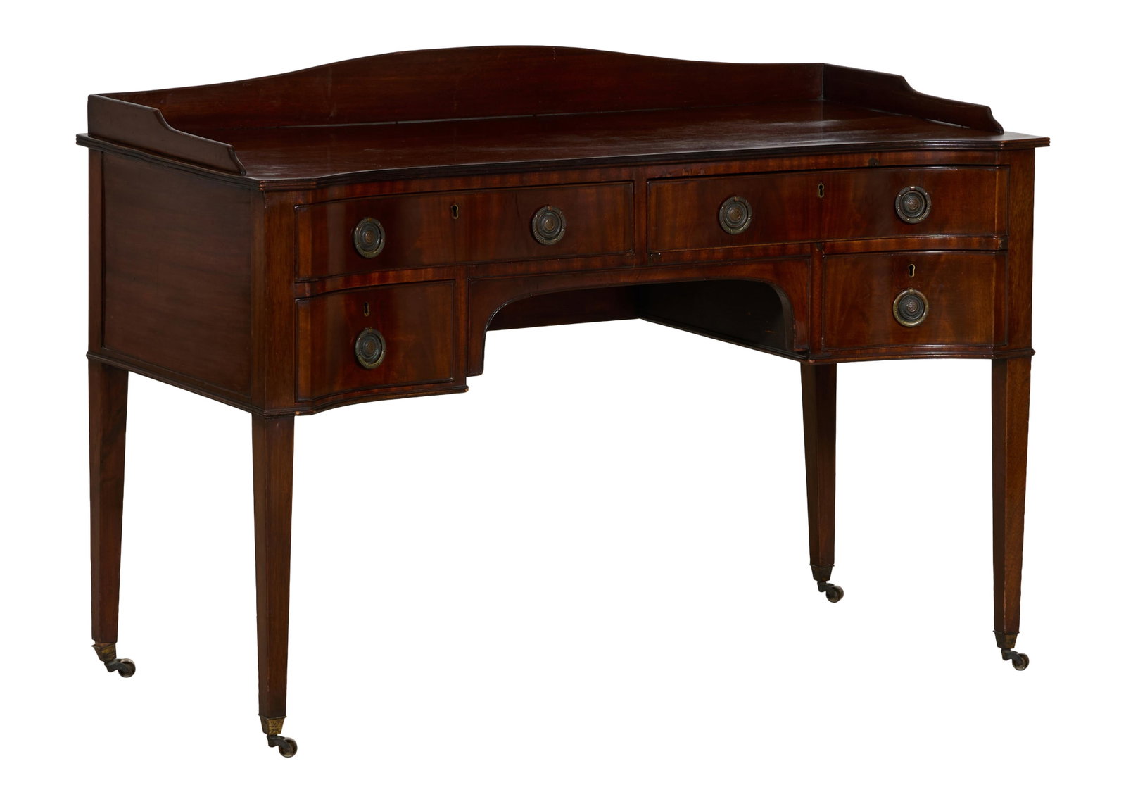 English Regency Style Carlton Desk, late 19th c., H.- 33 3/4 in., W.- 48 1/2 in., D.- 22 1/4 in. (1 of 1)