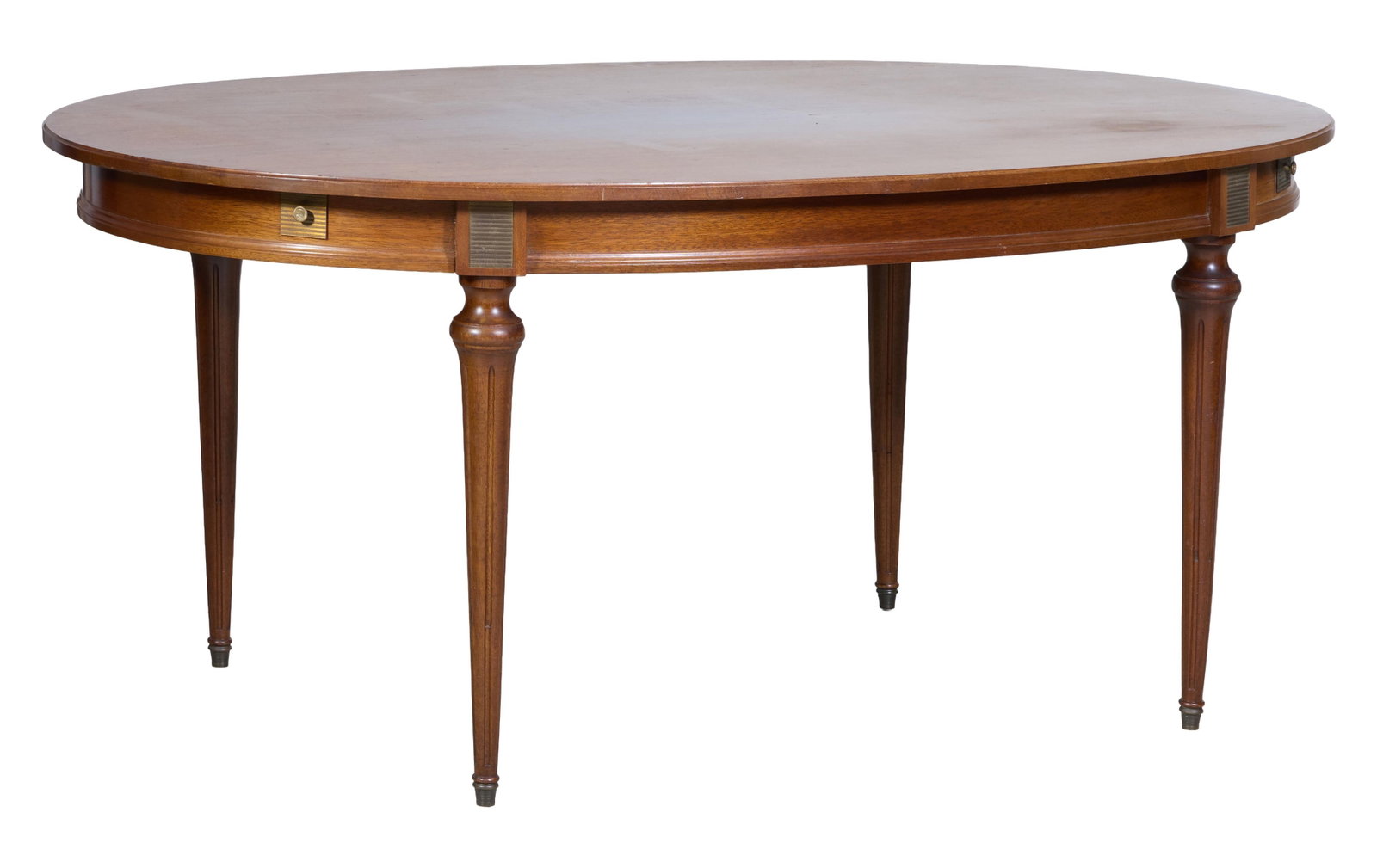 French Louis XVI Style Breakfast Table, mid/late 20th c., H.- 29 1/8 in., W.- 66 5/8 in., D.- 40 3/4 (1 of 1)