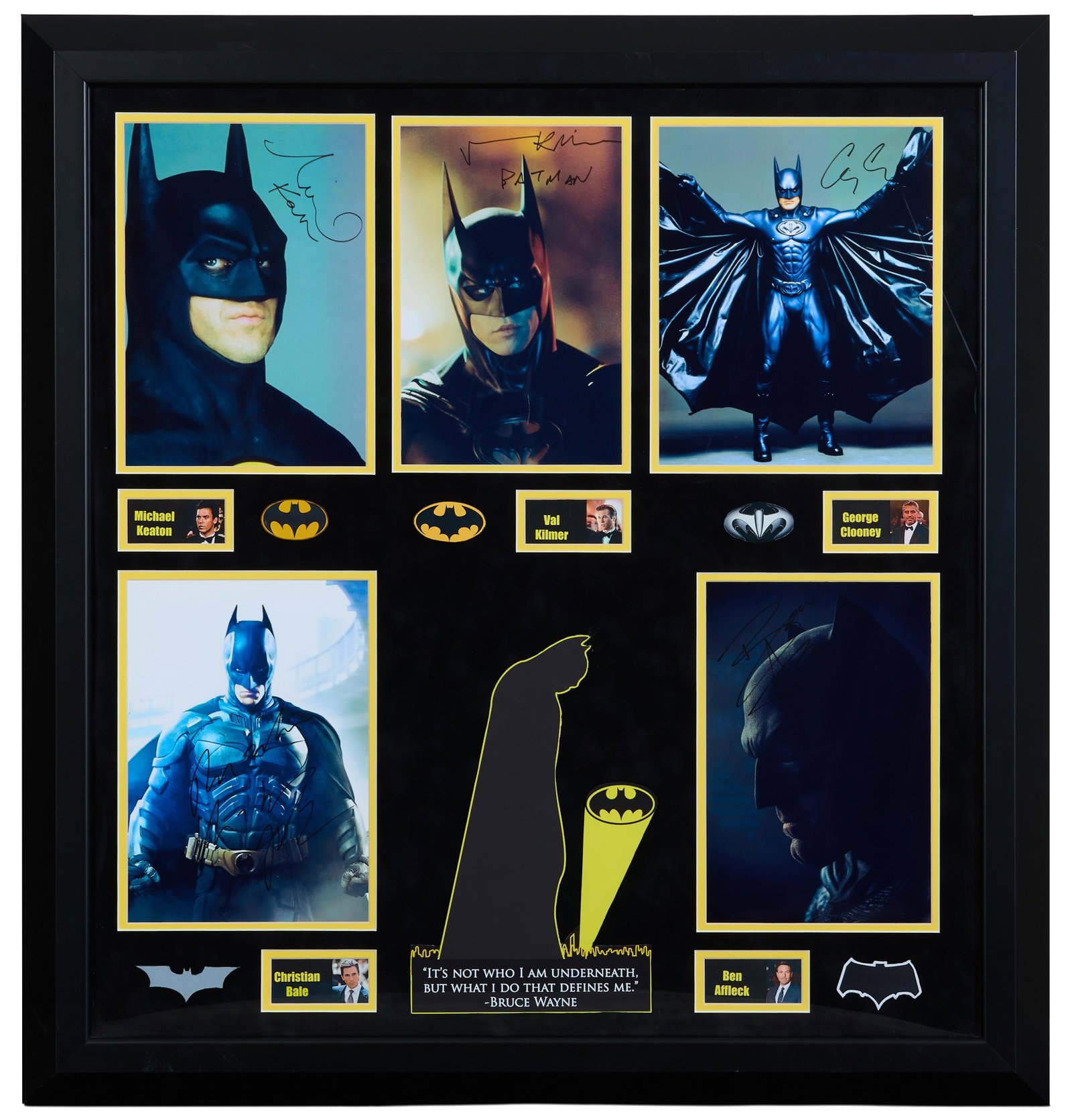 The Ultimate Autographed Batman Memorabilia, Overall Framed- H.- 36 1/4 in., W.- 34 1/4 in. (1 of 9)