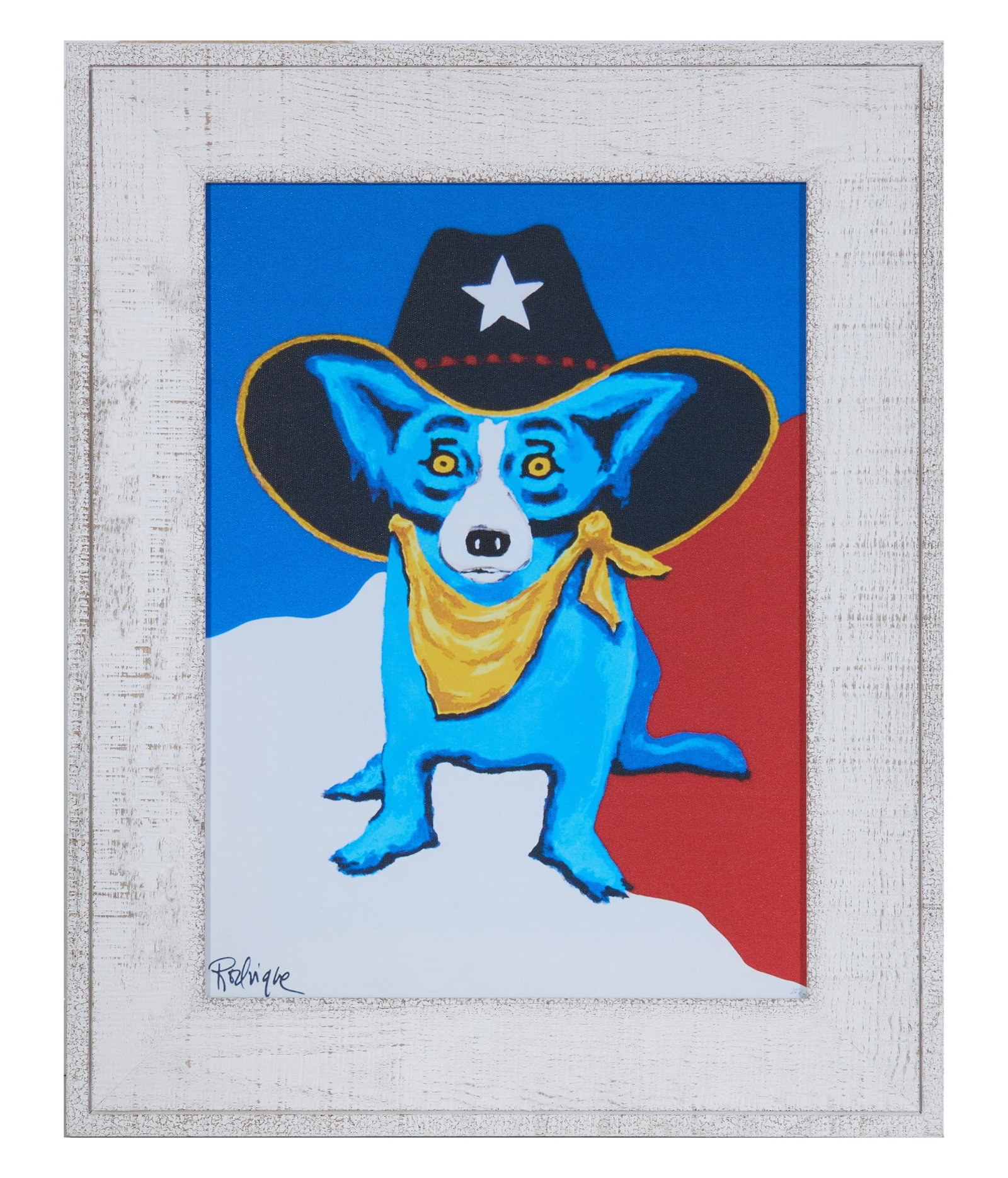 George Rodrigue (American/Louisiana, 1944-2013), "Texas Ranger," H.- 20 1/4 in., W.- 16 1/4 in., (1 of 4)