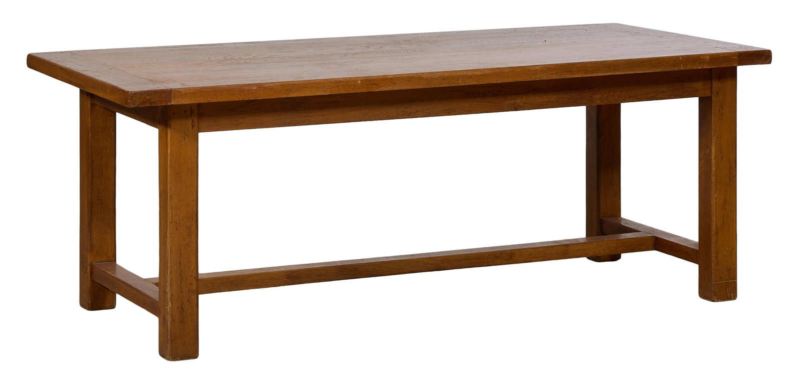 French Provincial Oak Farm Table, late 20th c., H.- 29 1/2 in., W.- 78 1/2 in., D.- 35 3/8 in. (1 of 1)