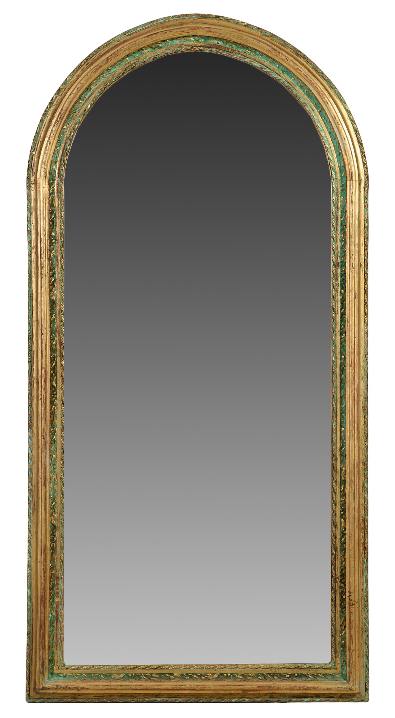 Louis XVI Style Overmantel Mirror, 21st. c., H.- 77 in., W.- 40 in. (1 of 1)