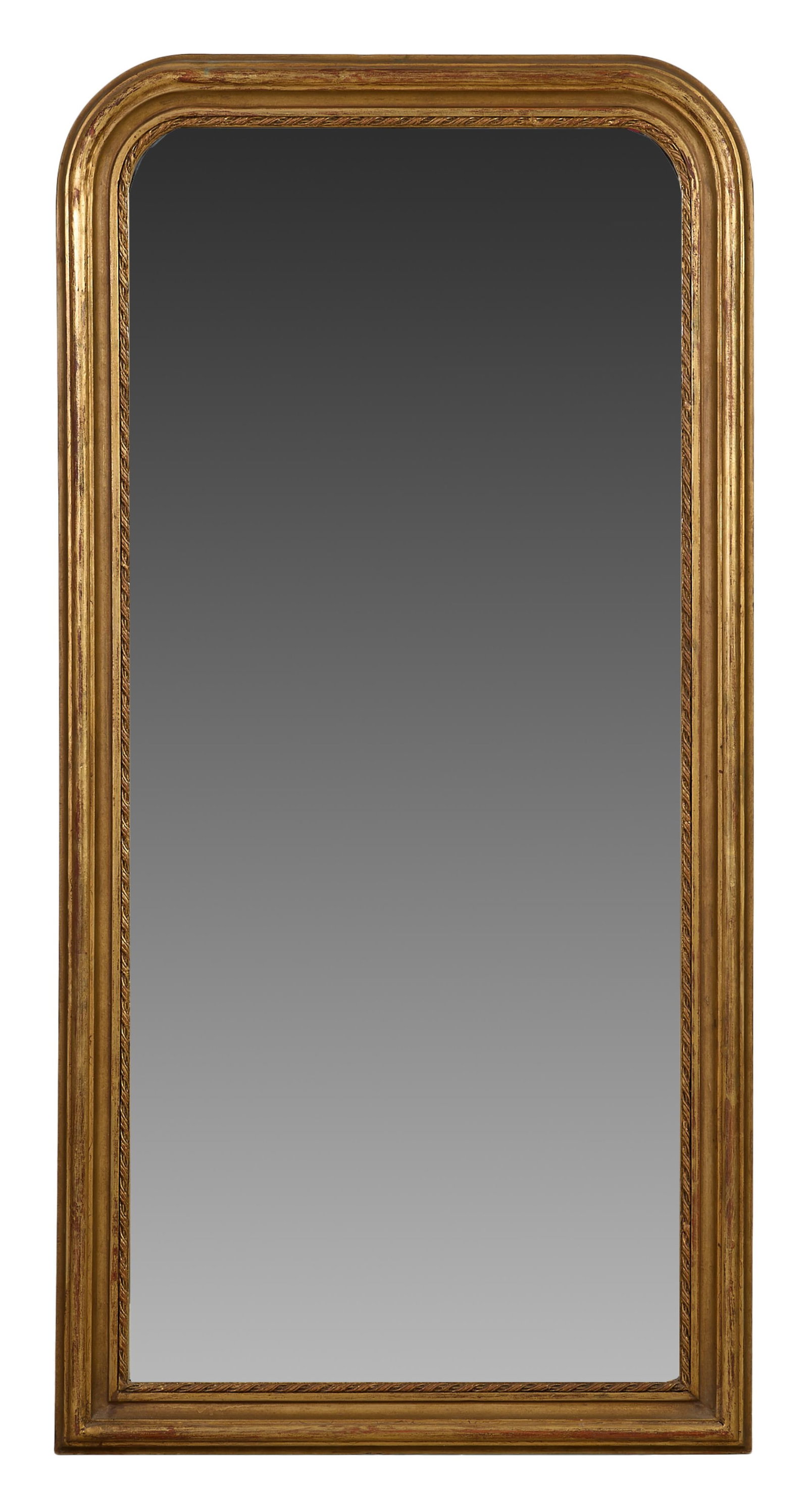 Louis Philippe Style Overmantel Mirror, 21st c., H.- 71 in., W.- 36 in. (1 of 1)