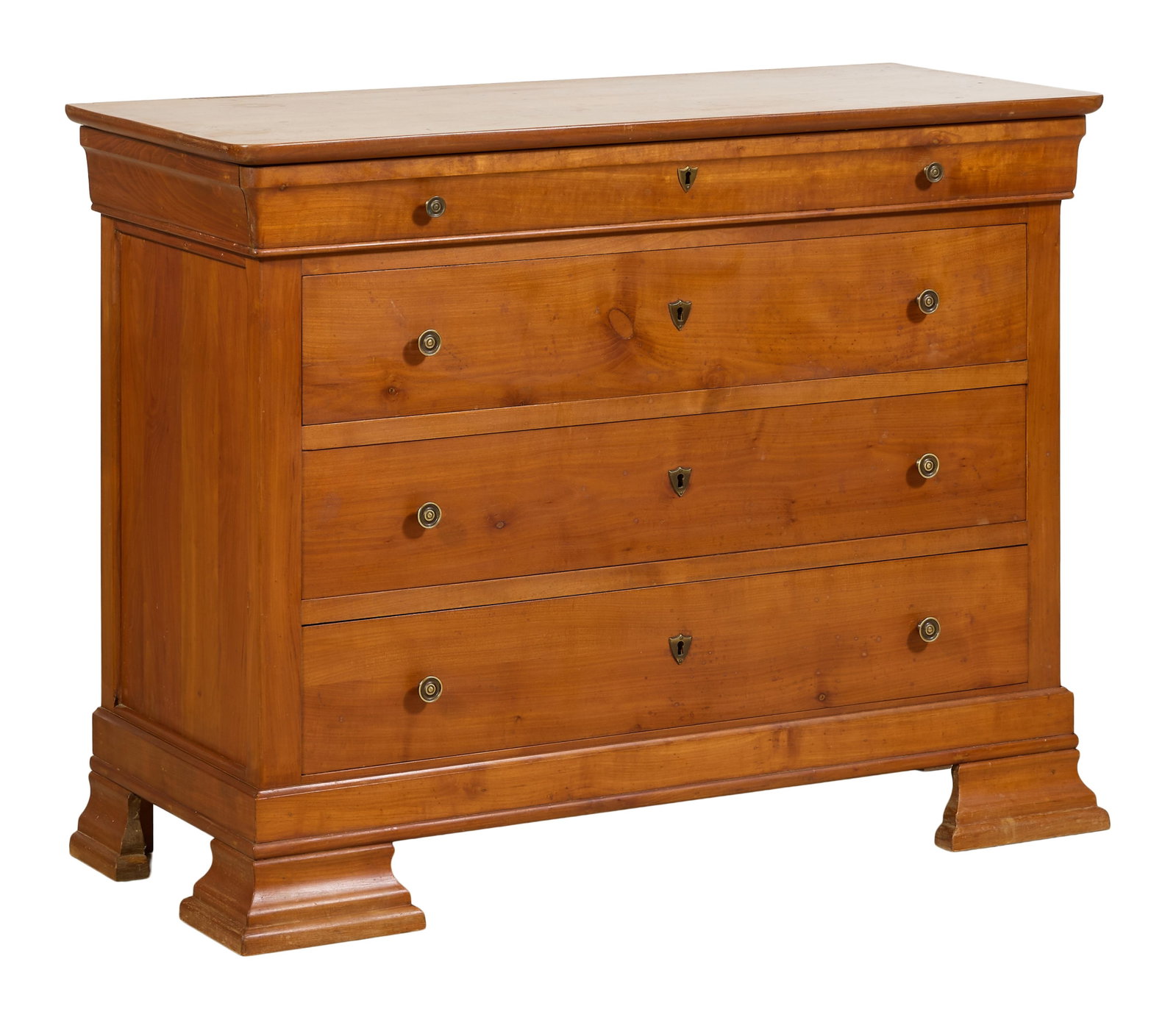 French Louis Philippe Cherry Commode, mid 19th c., H.- 34 7/8 in., W.- 45 1/4 in., D.- 19 5/8 in. (1 of 1)