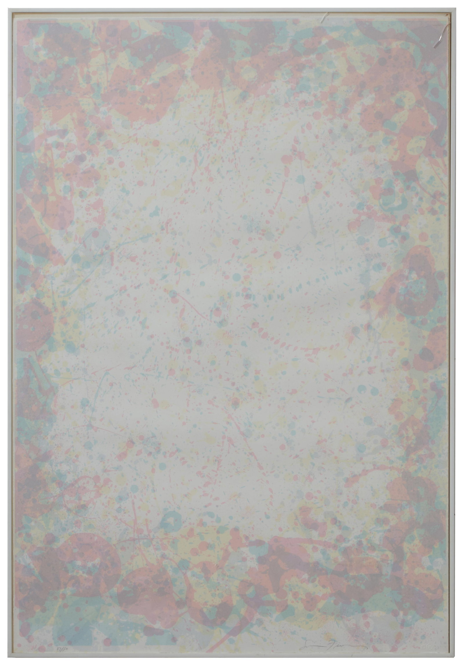 Sam Francis (American/California, 1923-1994), "Of Vega," 1972, Sight- H.- 38 in., W.- 26 1/4 in., (1 of 4)