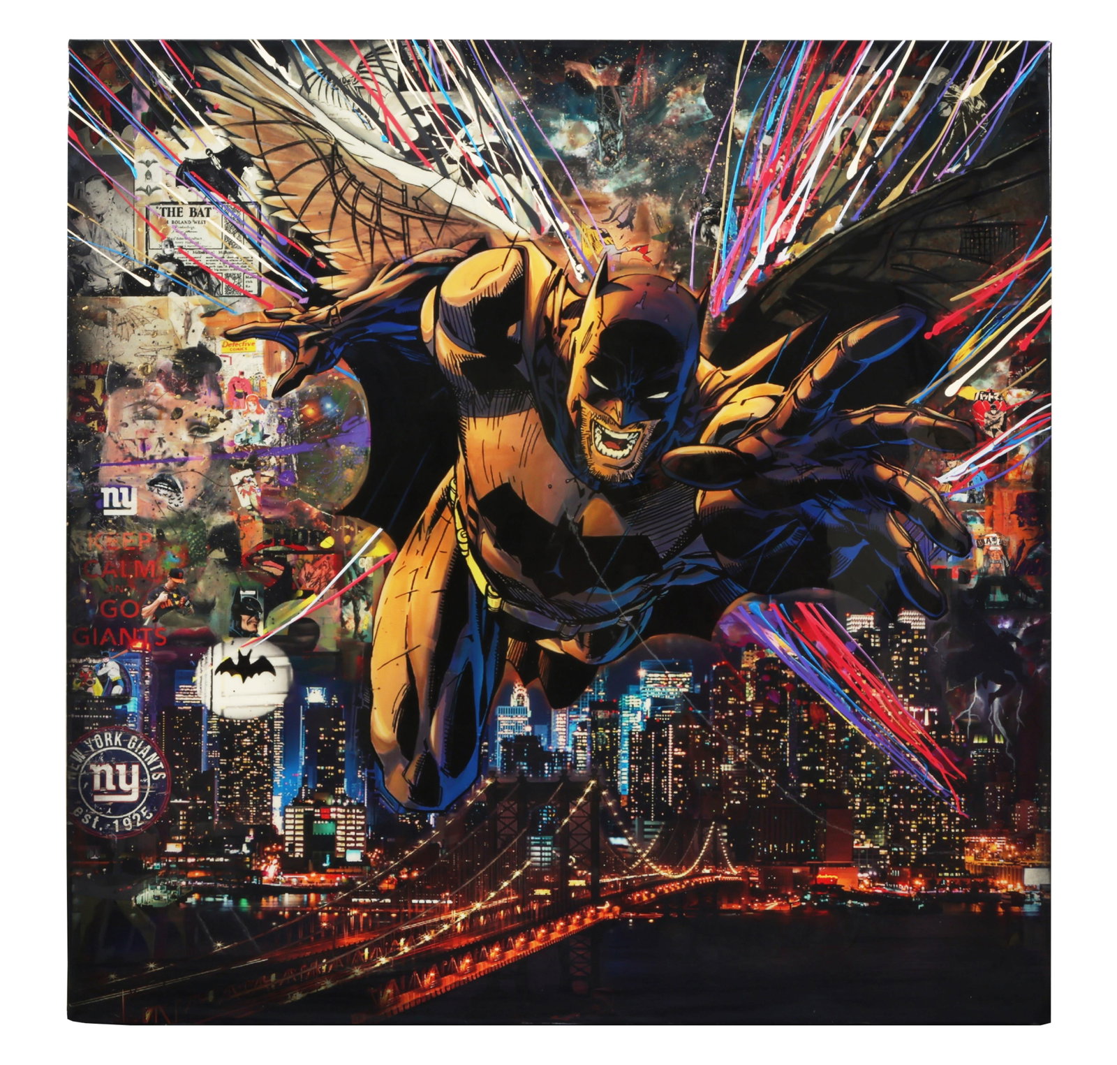 Devon Stanfield (American, b. 1968), "Batman," H.- 59 1/4 in., W.- 59 1/4 in. (1 of 3)