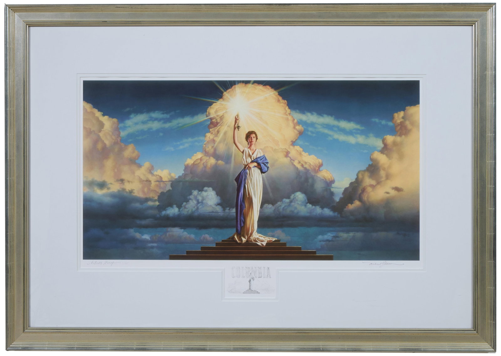 Michael J. Deas (American/Louisiana, b. 1956), "Columbia Pictures Logo," 1991, Sight- H.- 18 3/8 (1 of 6)
