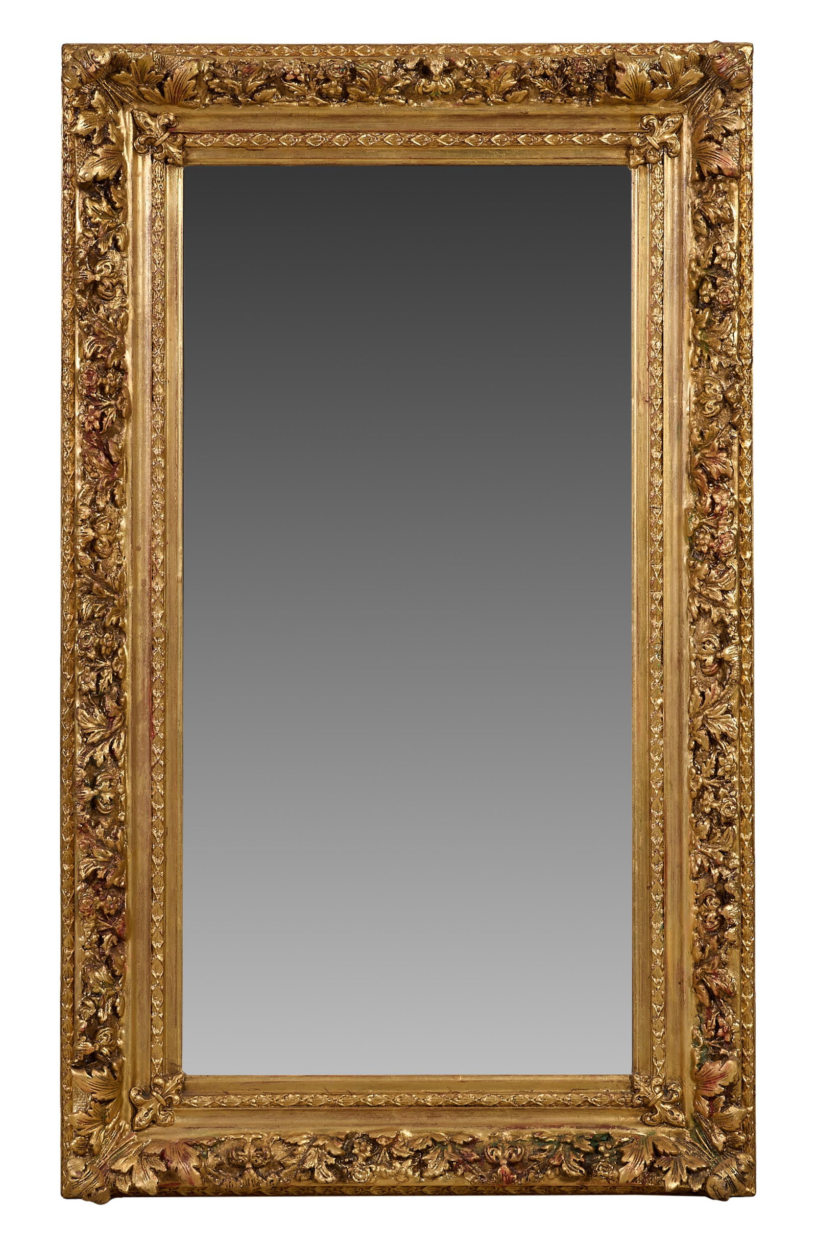 Louis XVI Style Overmantel Mirror, 21st c., H.- 60 in., W.- 30 in. (1 of 1)