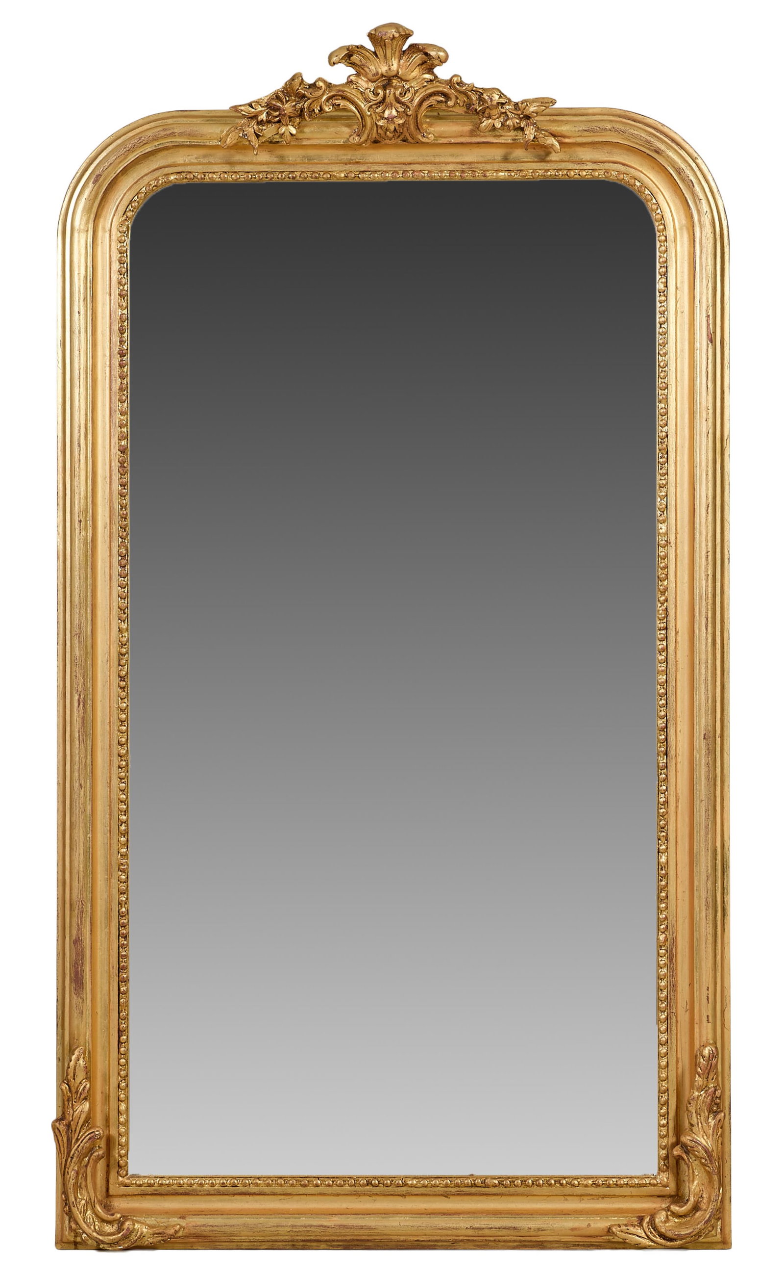 Louis Phillipe Style Overmantel Mirror, 21st c., H.- 64 in., D.- 36 in. (1 of 1)