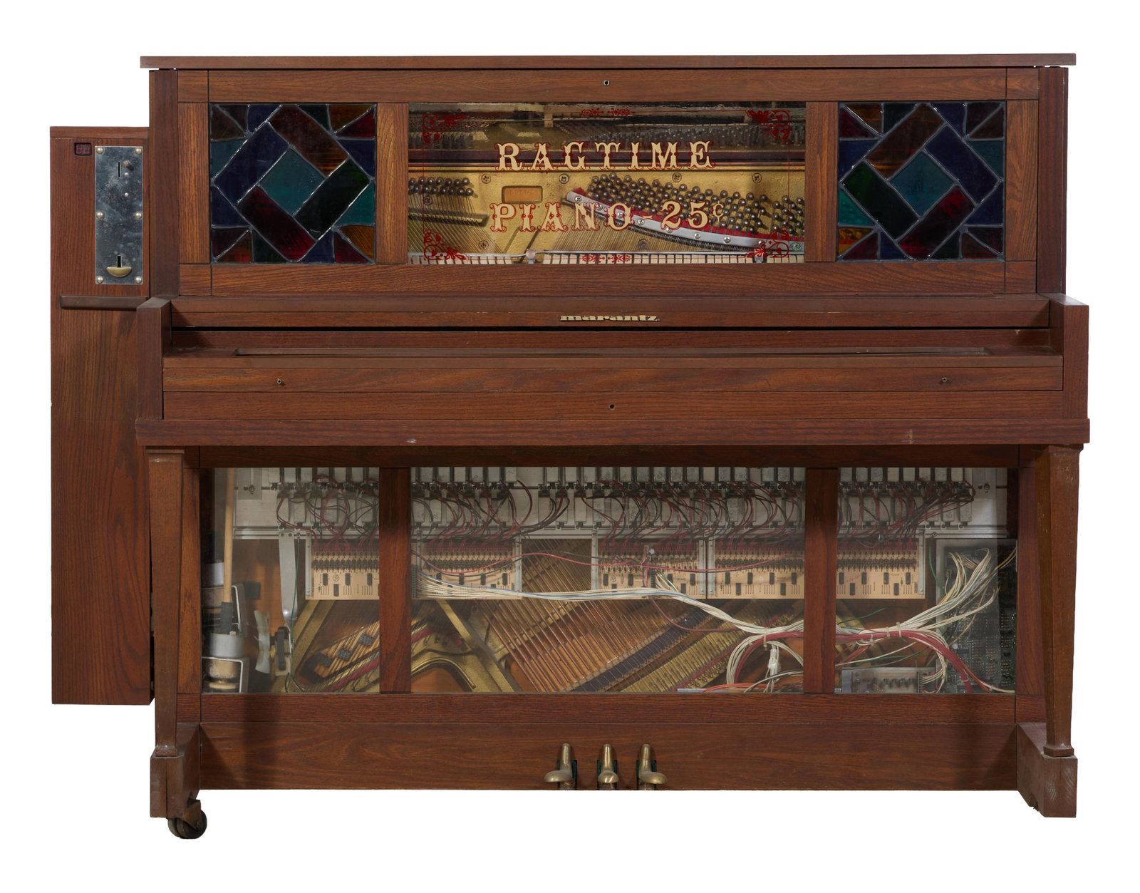 Marantz Twenty-Five Cent Pianocorder Ragtime Player Piano, 20th c., H.- 48 1/2 in., W.- 64 in., D.- (1 of 10)