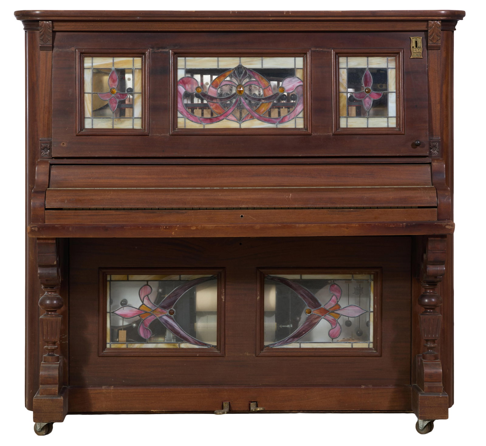 Twenty-Five Cent Coinola Nickelodeon Player Piano, 20th c., H.- 59 1/2 in., W.- 64 in., D.- 16 5/8 (1 of 8)