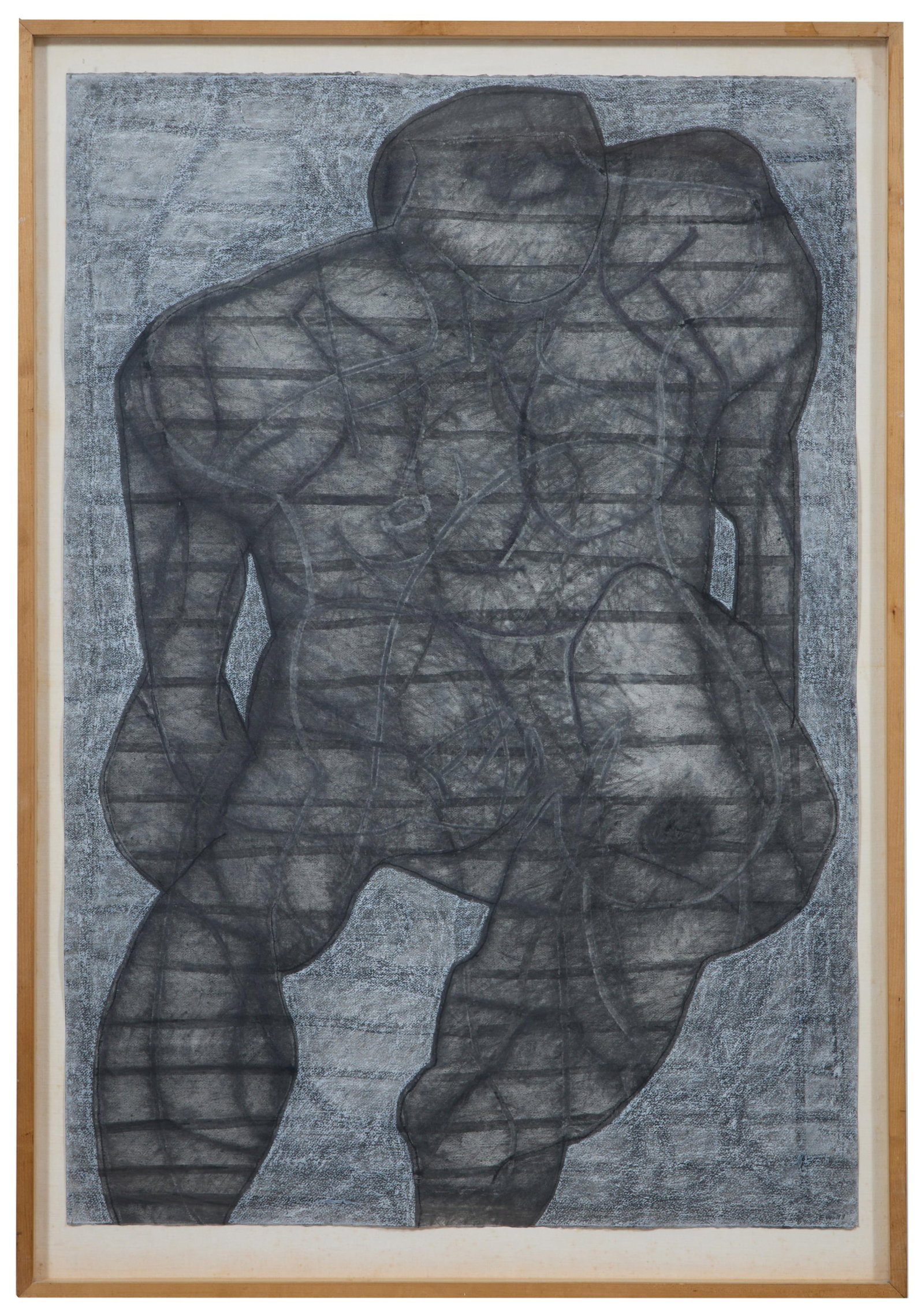 Edward R. Whiteman (American/Louisiana, b.1938), "Hulking Figure," 1993, Sight- H.- 51 in., W.- 34 (1 of 4)