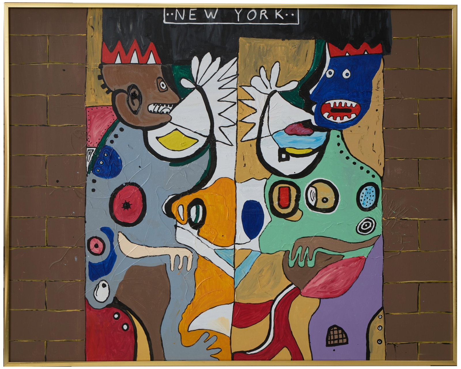 OGP "King" (American, 20th/21st Century), "Homage to Jean-Michel Basquiat: New York City Street Art, (1 of 4)