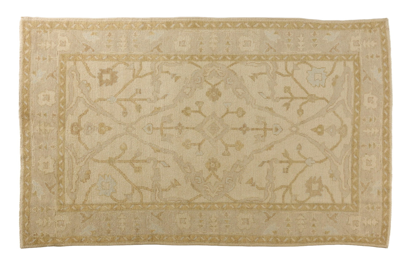 Turkish Angora Oushak Carpet, 5' 5 × 8' 10. (1 of 2)