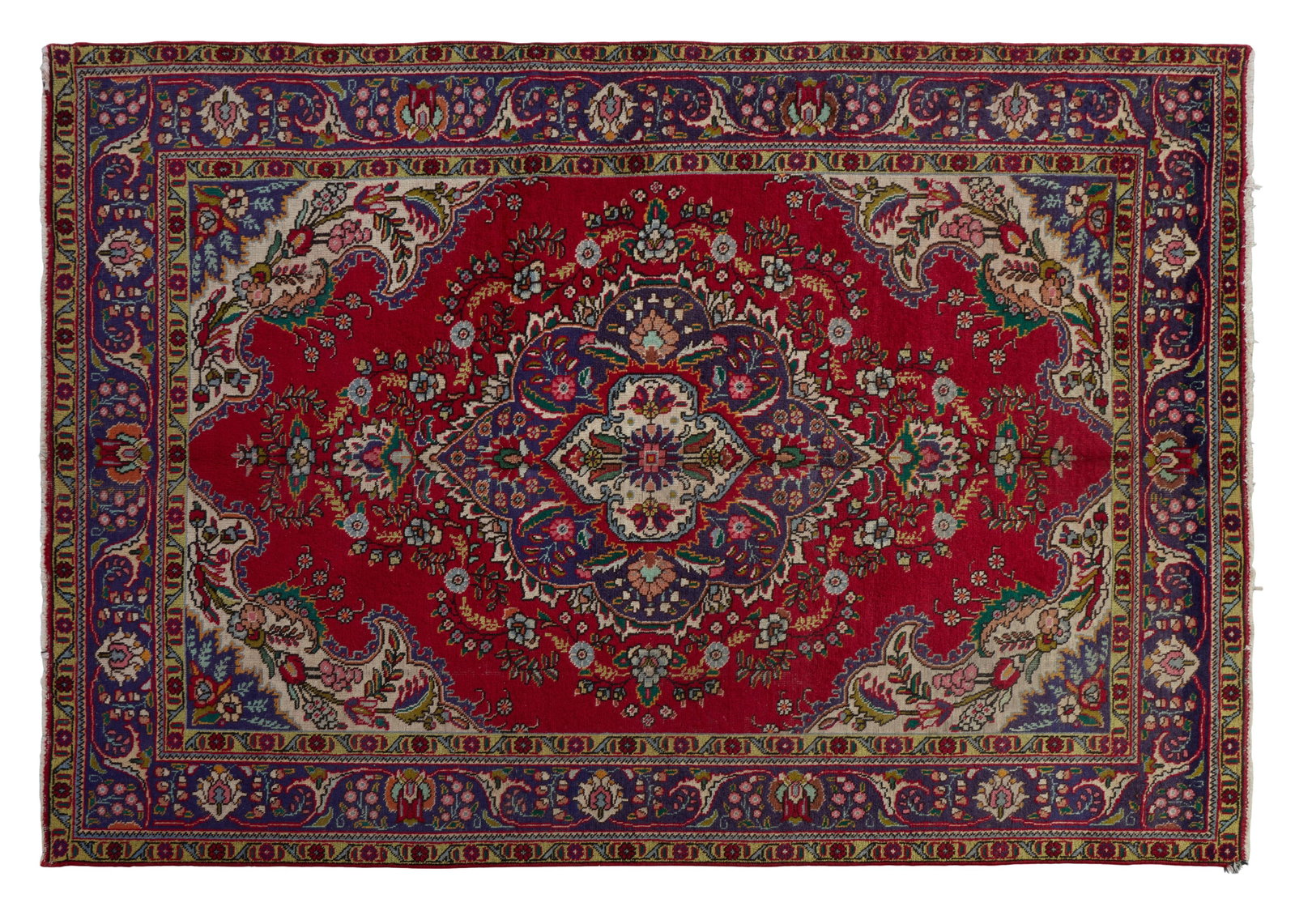 Persian Tabriz Carpet, 20th c., 6' 10 x 10' 1. (1 of 2)