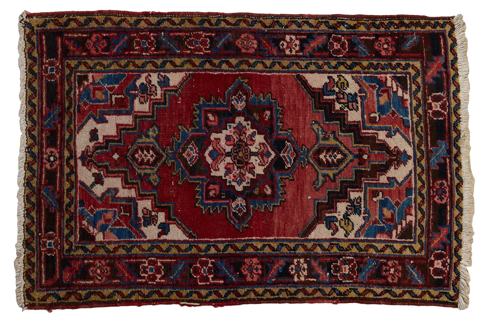 Semi-Antique Northwest Persian Heriz Carpet, 2' 7 x 4' 1. (1 of 2)