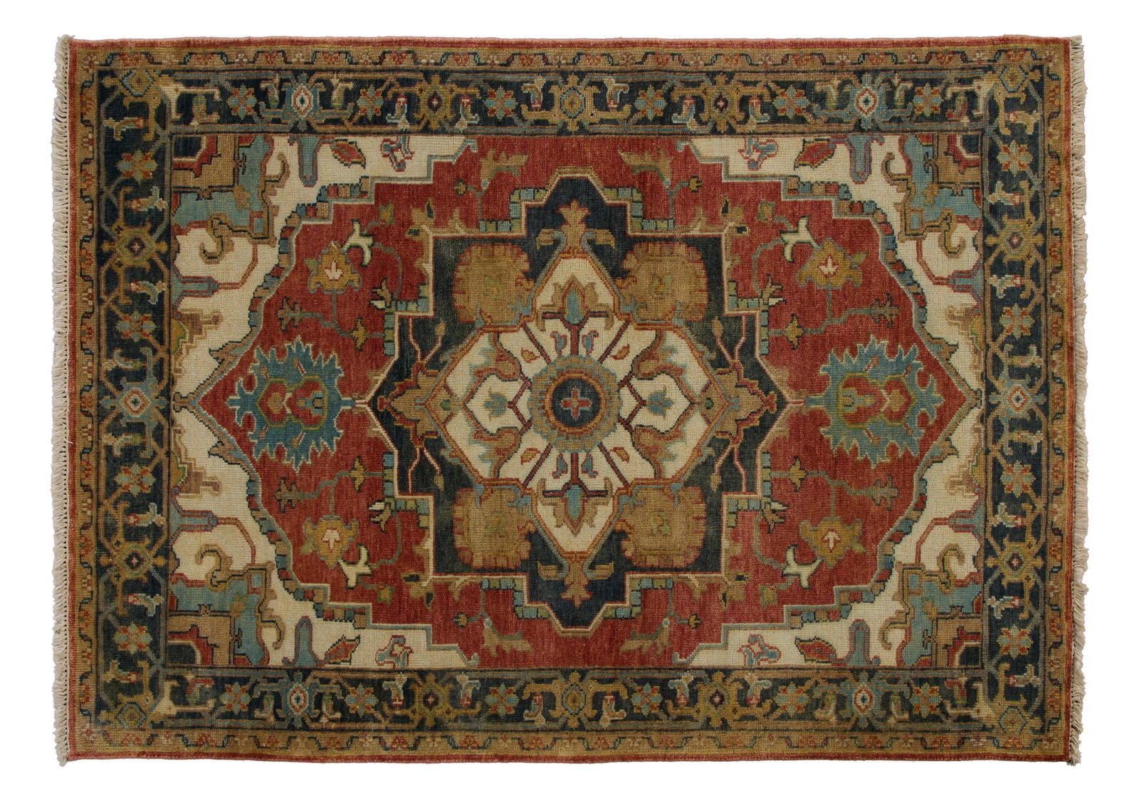Agra Serapi Carpet, 4' 2 x 5' 10. (1 of 2)