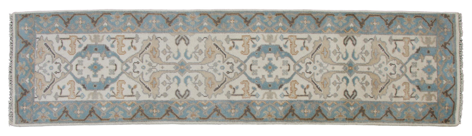 Turkish Angora Oushak Runner, 2' 6 x 9' 9. (1 of 2)