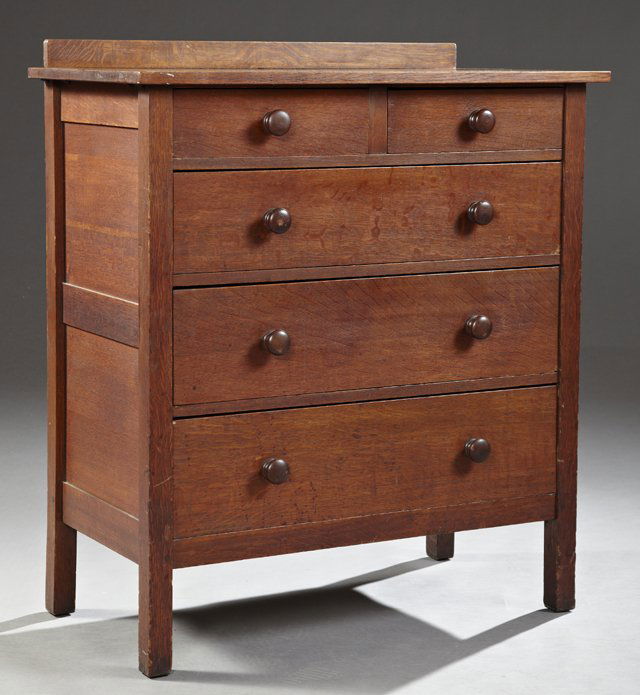 Mission Oak Chest, c. 1910, by Gustav. Stickley, poss.