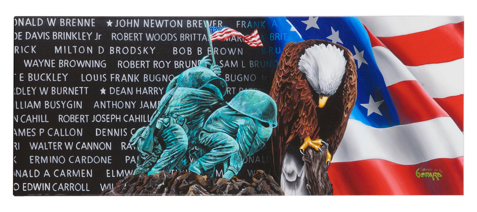 Michel Godard (American, 20th/21st Century), "For Those Who Gave All," 2020, H.- 13 1/2 in., W.- 33 (1 of 4)