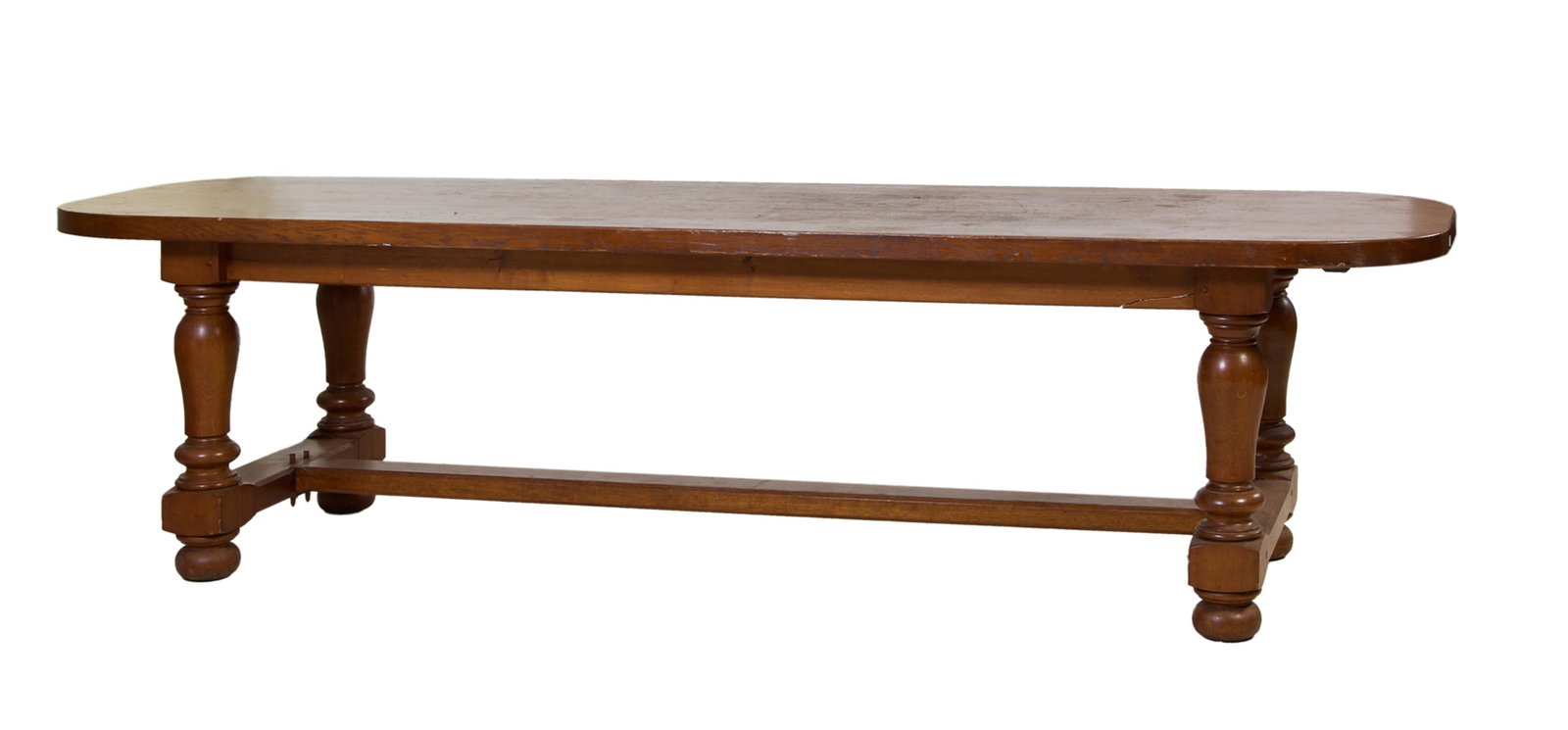 French Provincial Style Monastery Table, 20th c., H.- 29 in., W.- 113 in., D.- 34 in. (1 of 1)