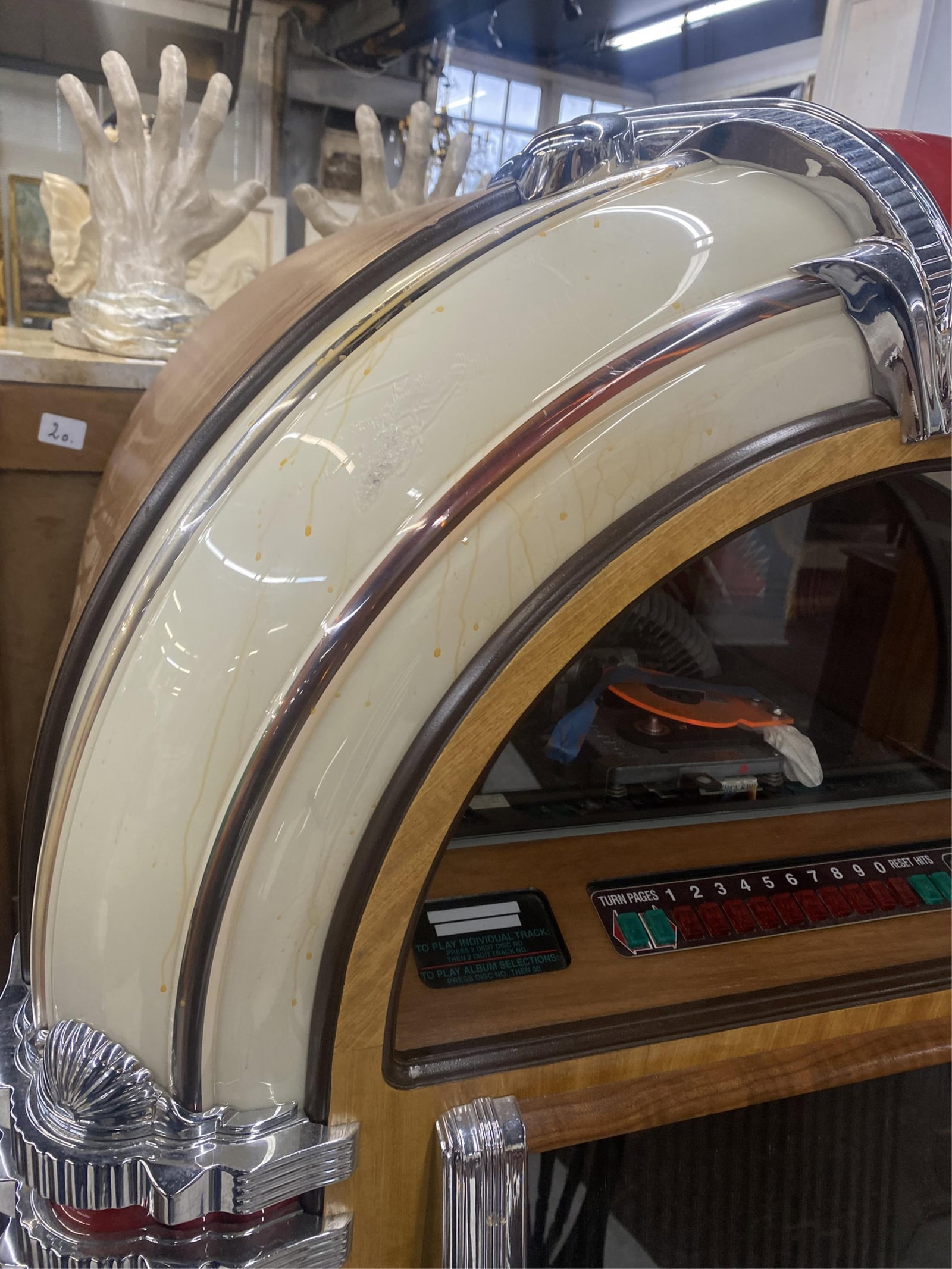 Rock-Ola CD Jukebox, early 21st c., H.- 61 1/4 in., W.- 33 in., D.- 26 in. - 5