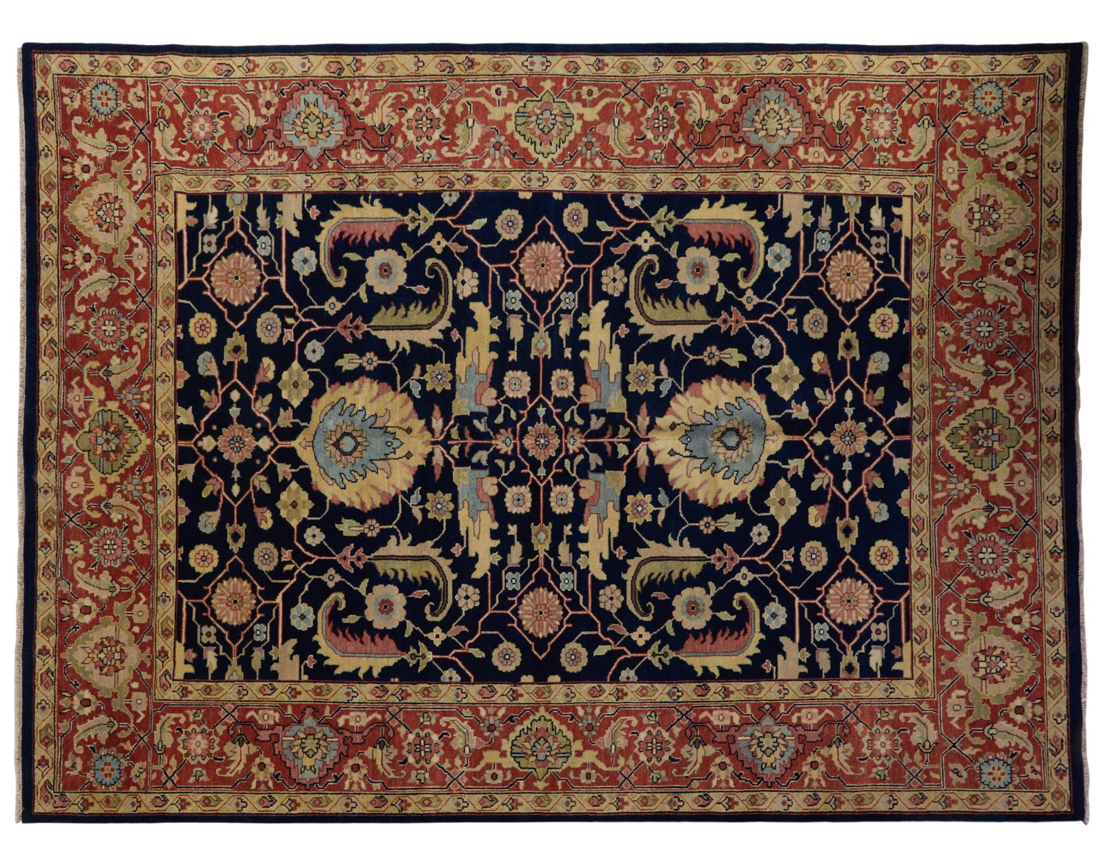 Laristan Sultanabad Carpet, 9' 1 x 12' 2. (1 of 2)