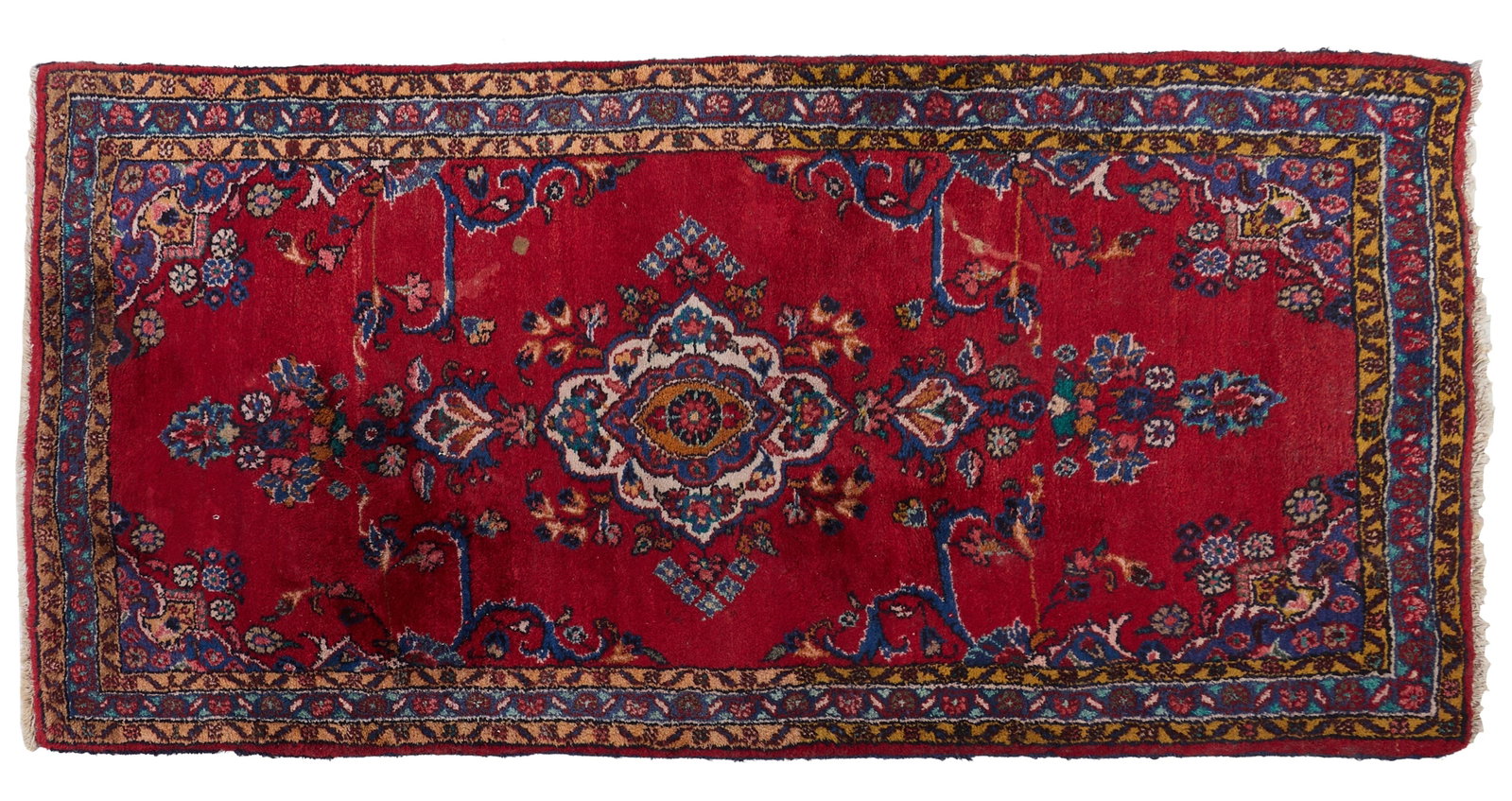 Northwest Persian Kurdish Hamadan Carpet, 3' 1 x 6' 6. (1 of 2)