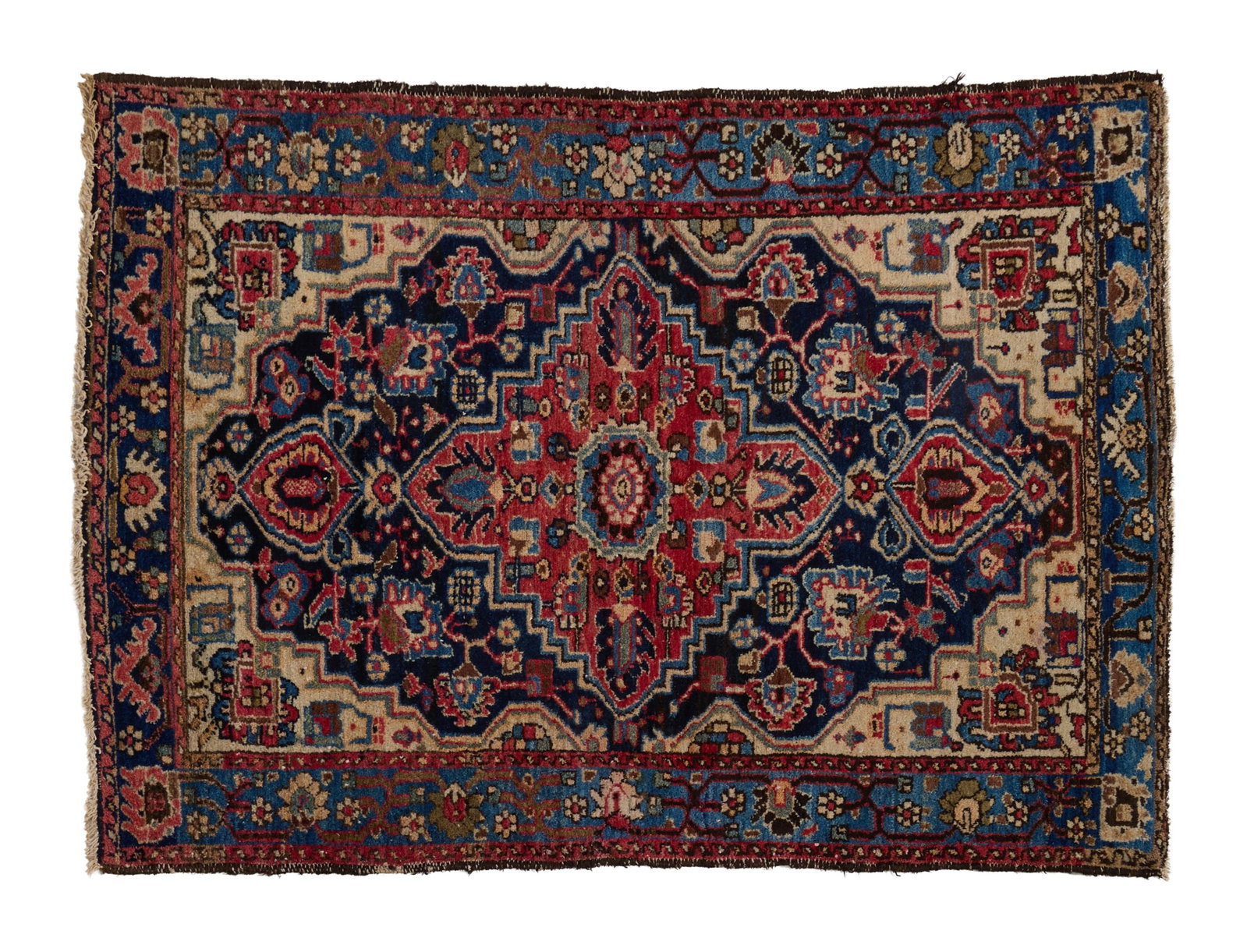 Bakhtiari Carpet, 3' 4 x 4' 11. (1 of 2)