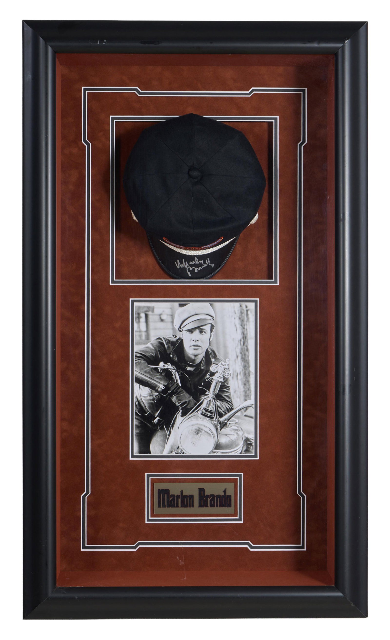 Marlon Brando Autographed Memorabilia, Overall- H.- 35 1/2 in., W.- 20 1/2 in., D.- 6 in. (1 of 4)