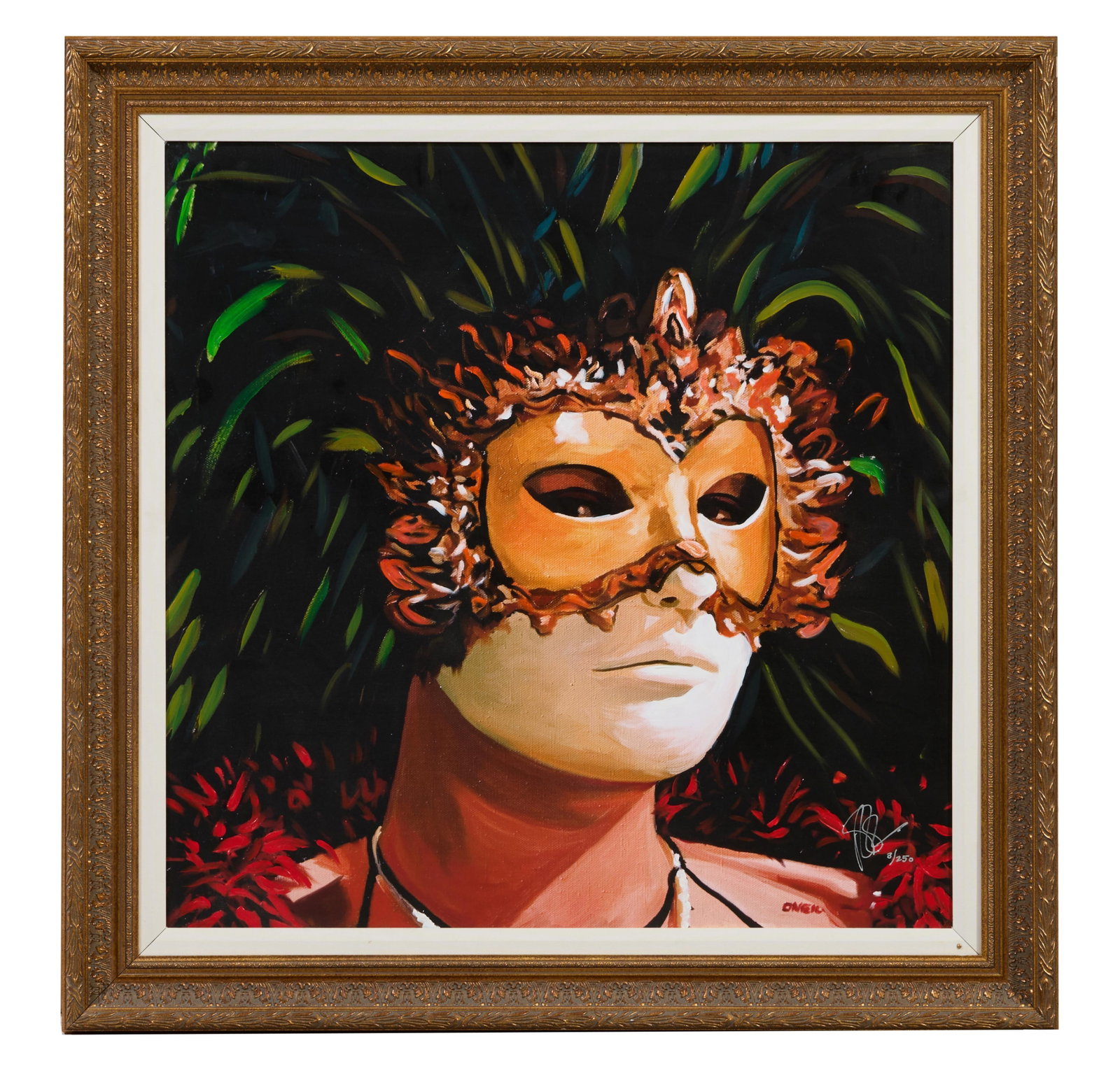 Peter O'Neill (American/Florida, b. 1960), "Carnival," H.- 36 in., W.- 36 in., Framed- H.- 45 in., (1 of 4)