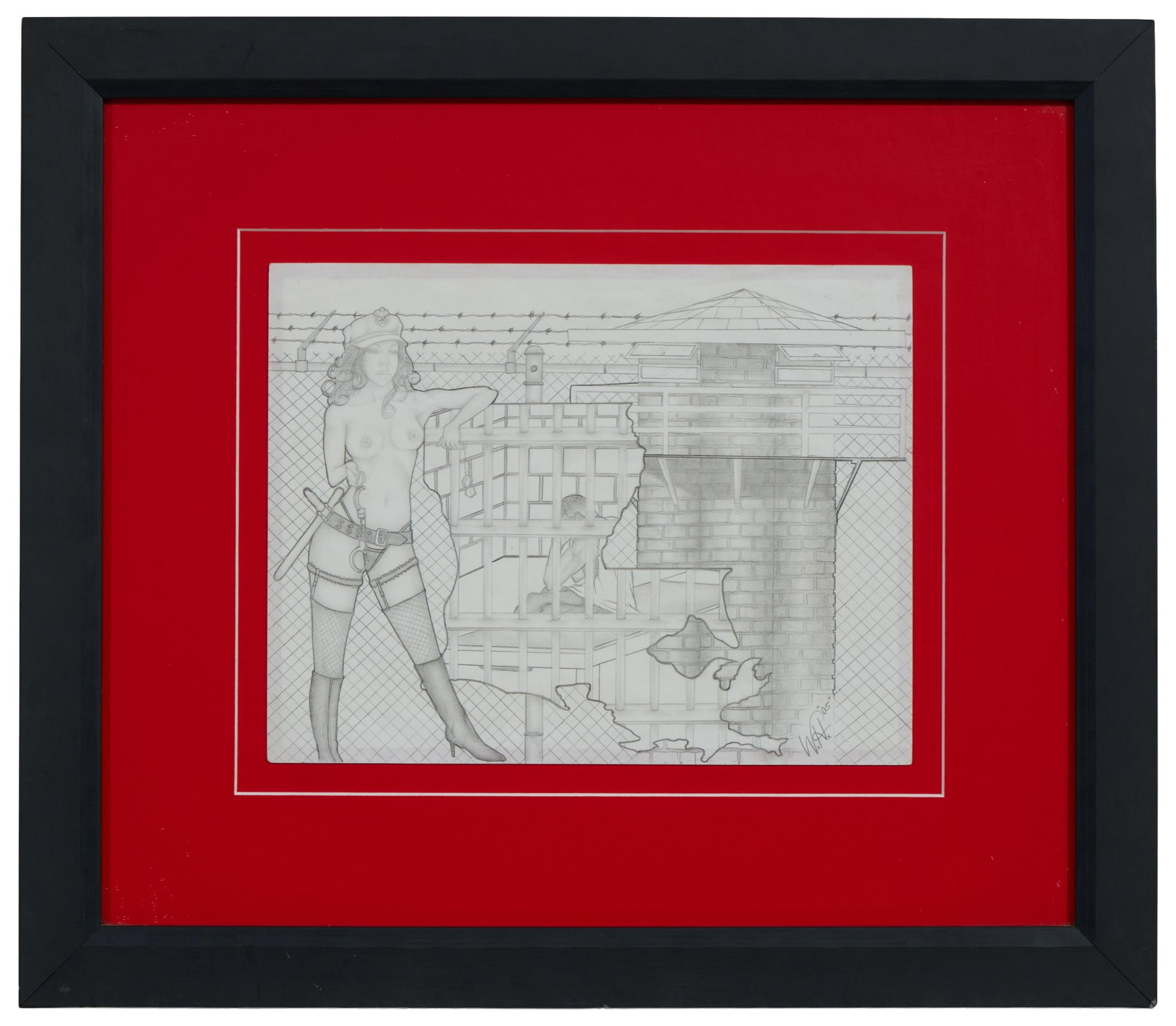 W.H. (American/Louisiana, 20th/21st Century), "Louisiana Prison Guard/Dominatrix," 2005, Sight- H.-