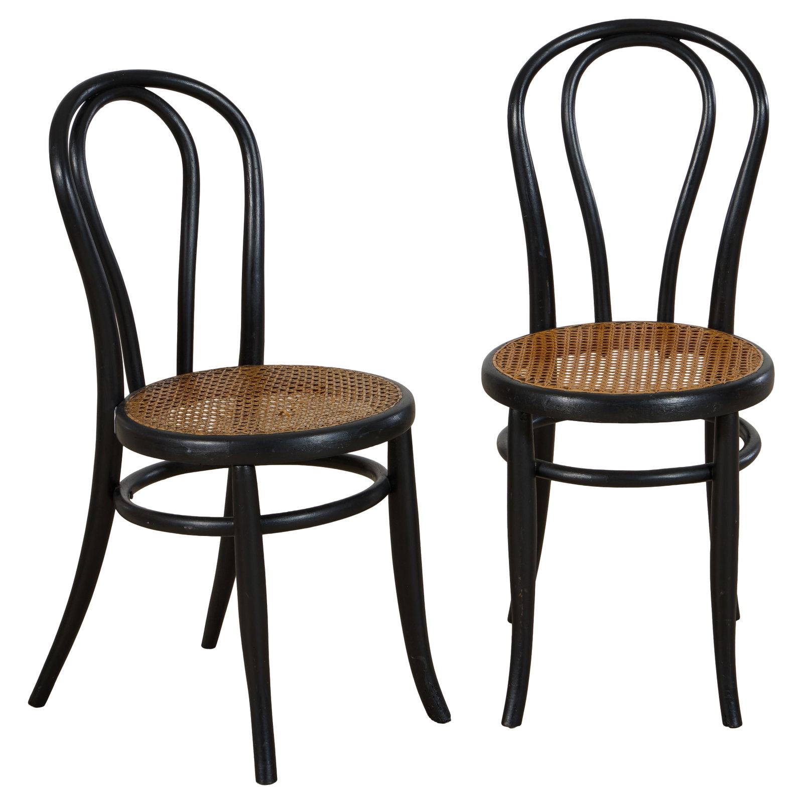 Pair of Parisian Bentwood Cafe Chairs, early 20th c., Each- H.- 34 in., W.- 15 in., D.- 18 in. (2 (1 of 1)
